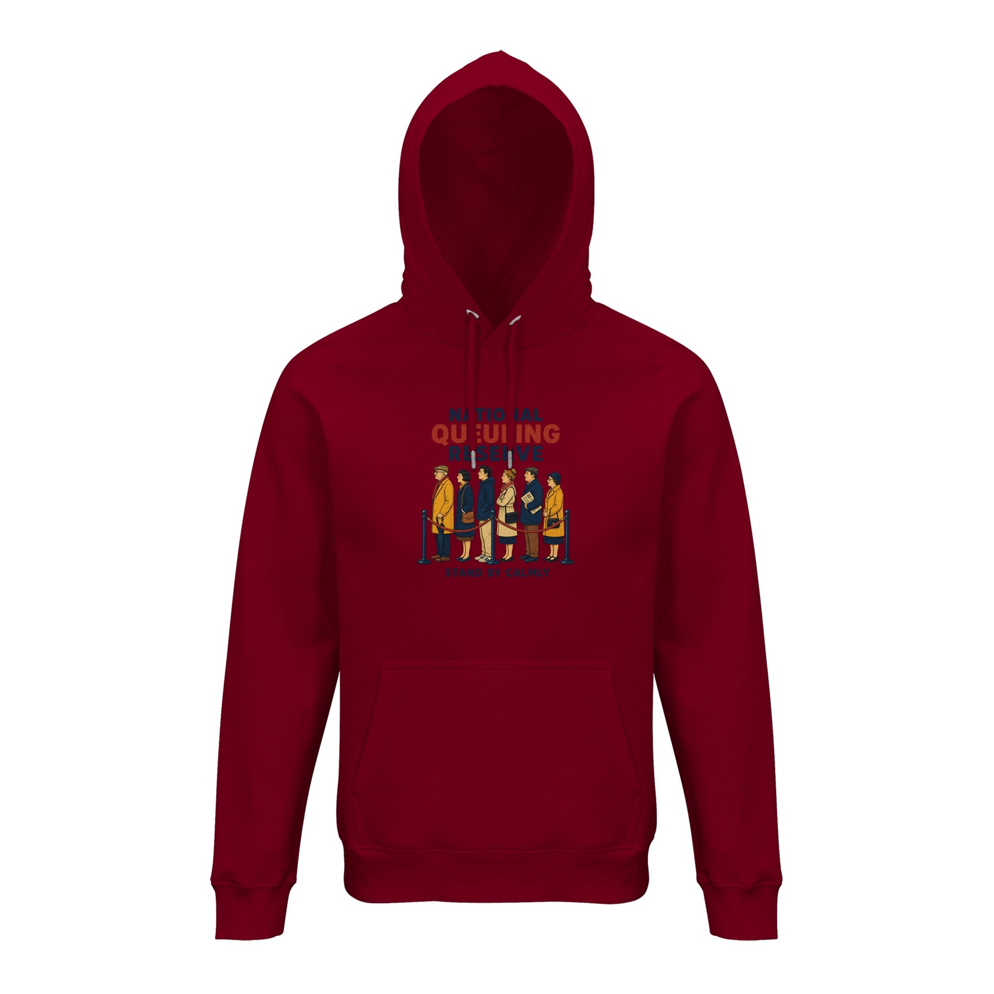 National Queueing Reserve – British Queue Graphic Hoodie — product view 12