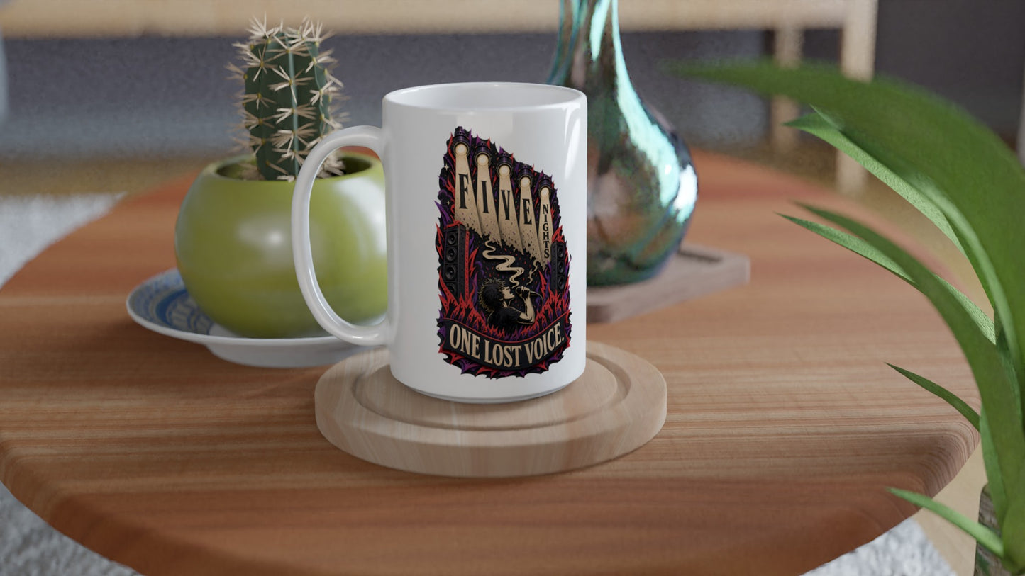 Five Nights, One Lost Voice Large Mug — product view 4