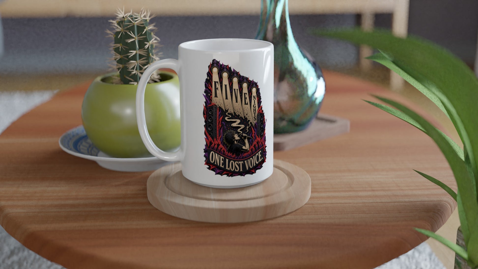 Five Nights, One Lost Voice Large Mug — product view 4