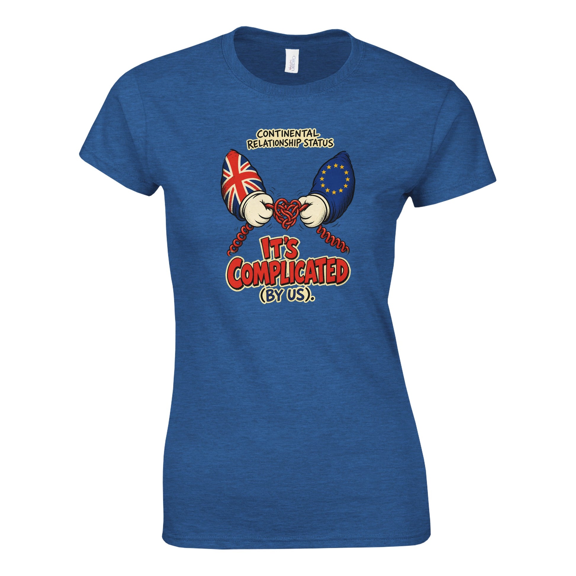 It's Complicated (By Us) UK–EU 1990s Cartoon Women's T-shirt — product view 5