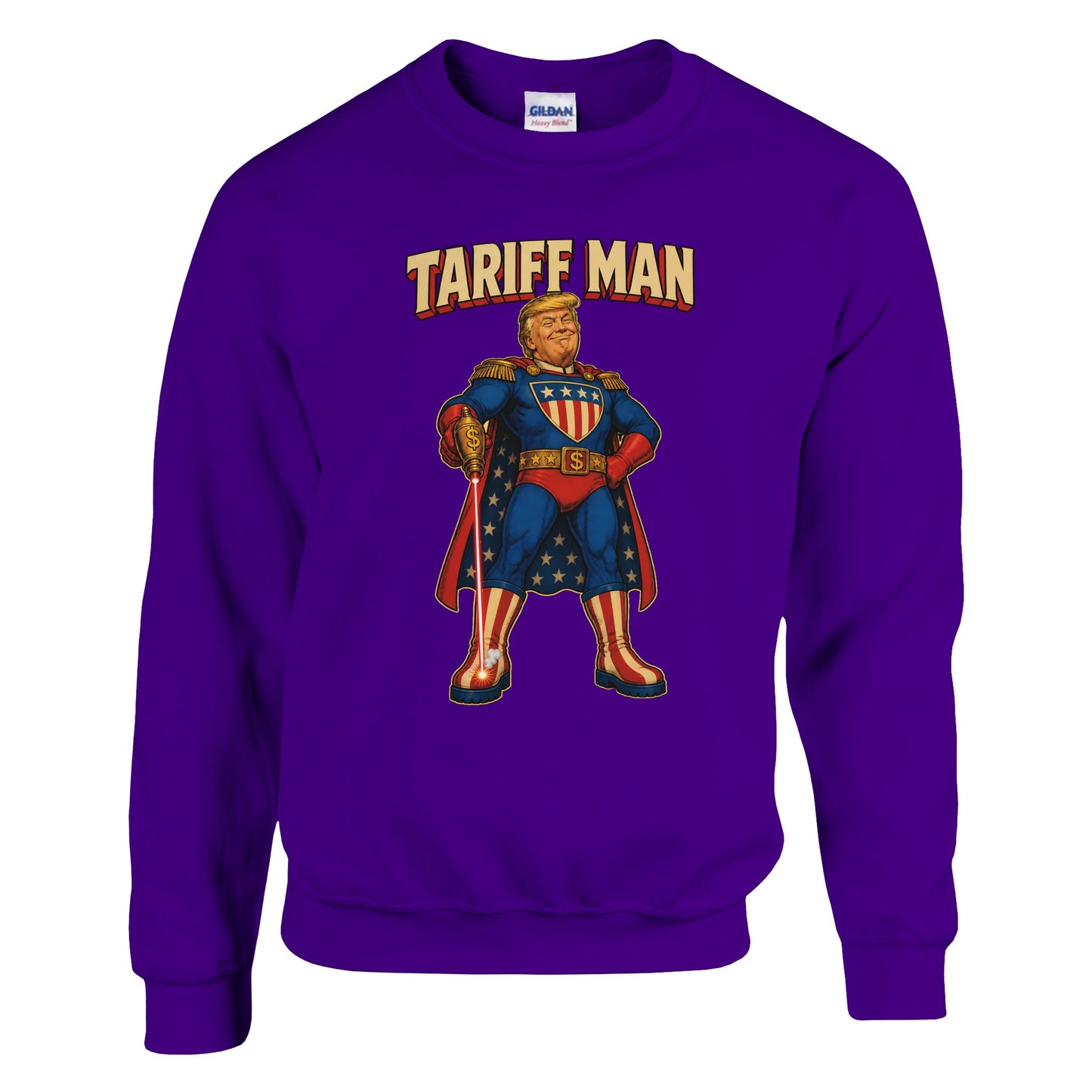 Tariff Man – Self-Shot Satire Sweatshirt — product view 6