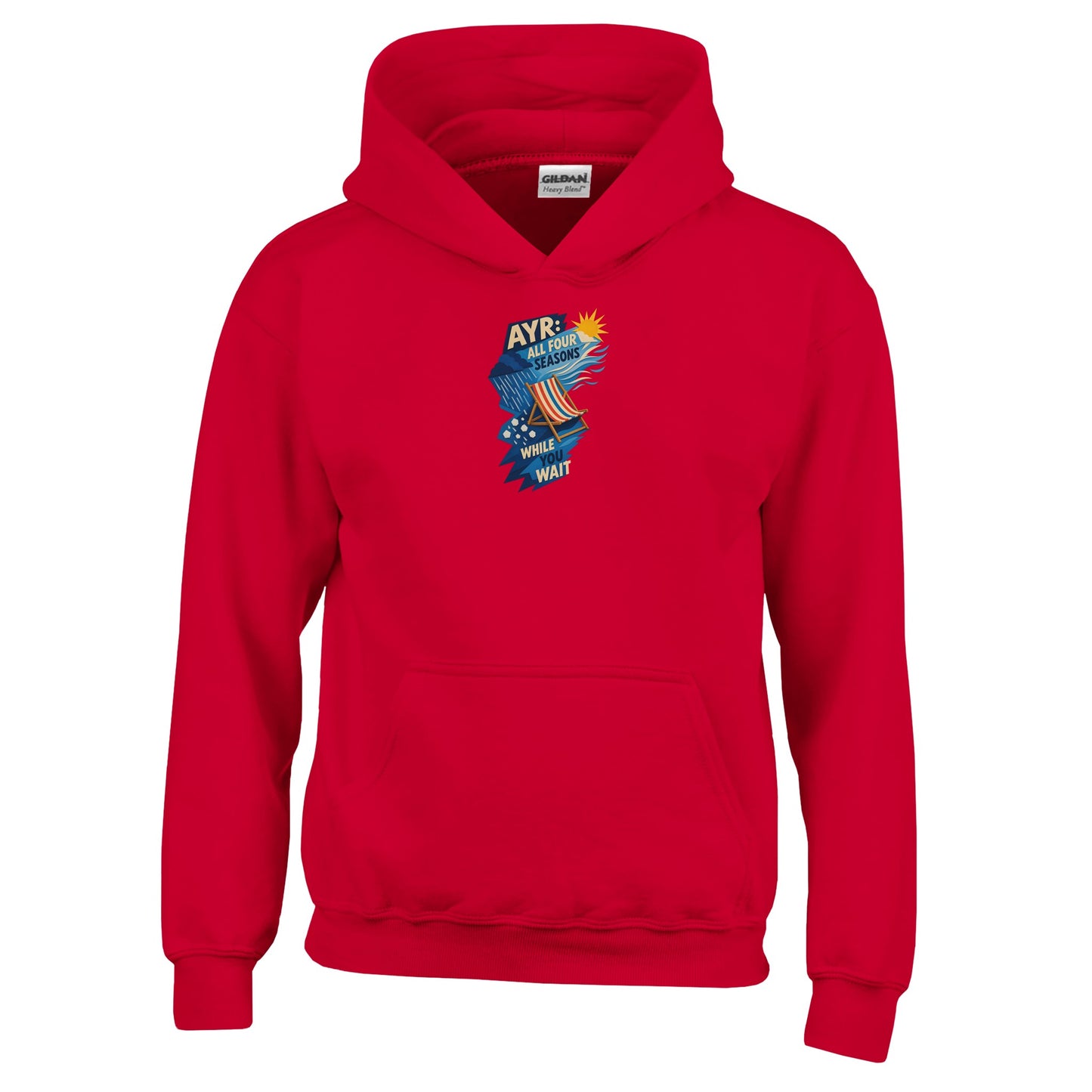 Ayr: All Four Seasons While You Wait Kids' Hoodie — product view 6