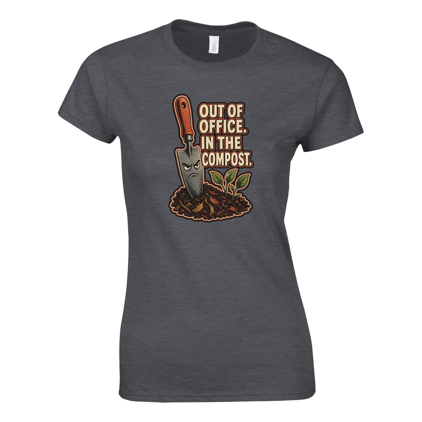 Out of Office, In the Compost Women's T-shirt — product view 4