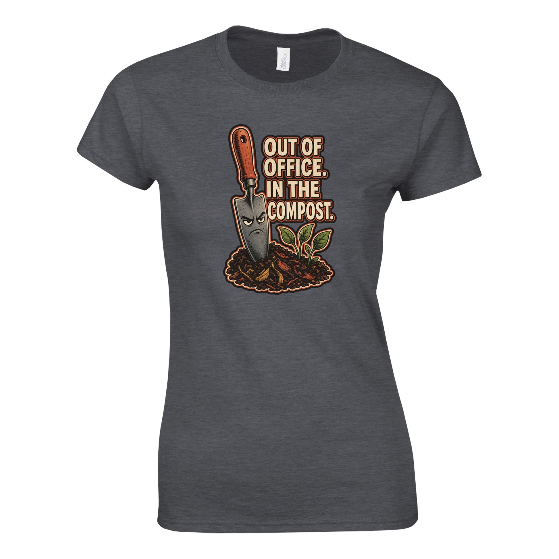 Out of Office, In the Compost Women's T-shirt — product view 4