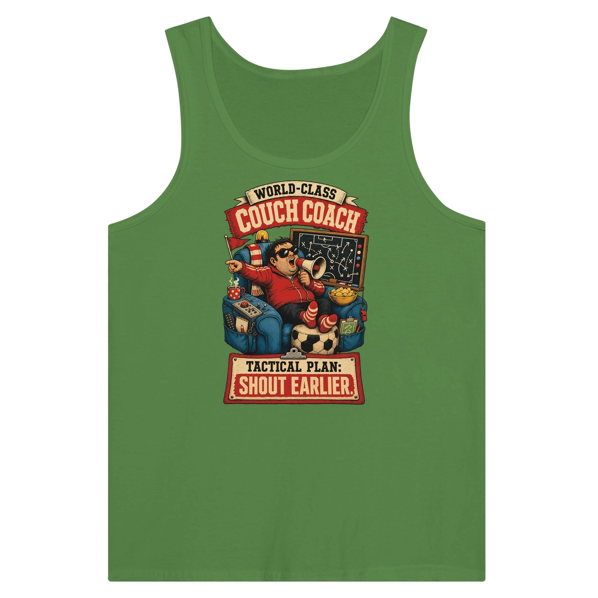World-Class Couch Coach Premium Unisex Tank Top — product view 13