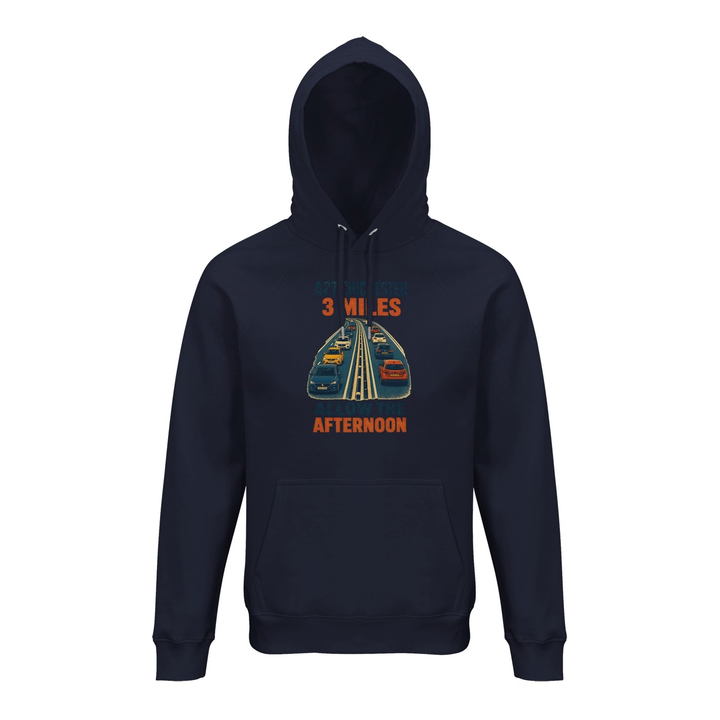 A27 Chichester – 3 Miles, Allow the Afternoon Hoodie — product view 3