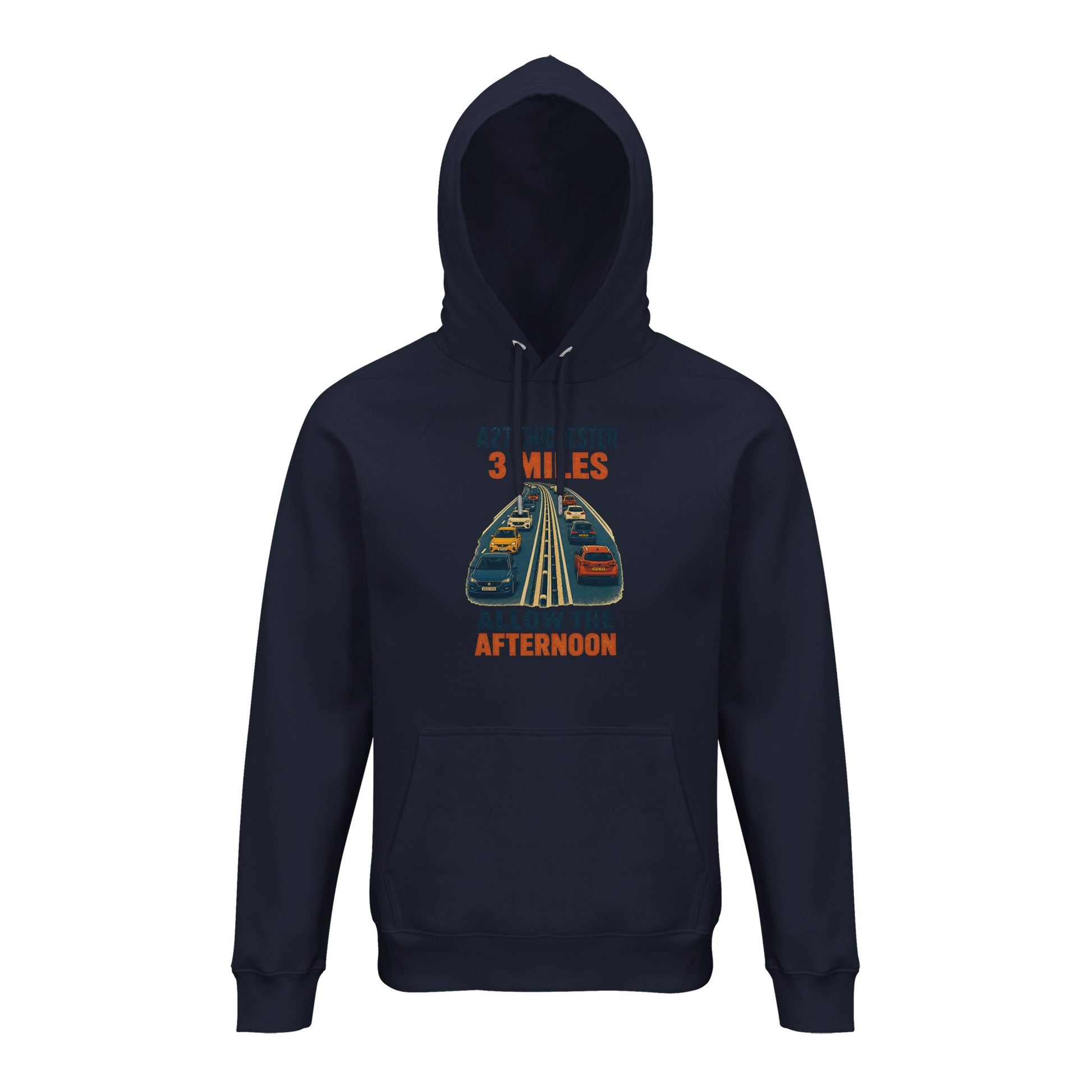 A27 Chichester – 3 Miles, Allow the Afternoon Hoodie — product view 3