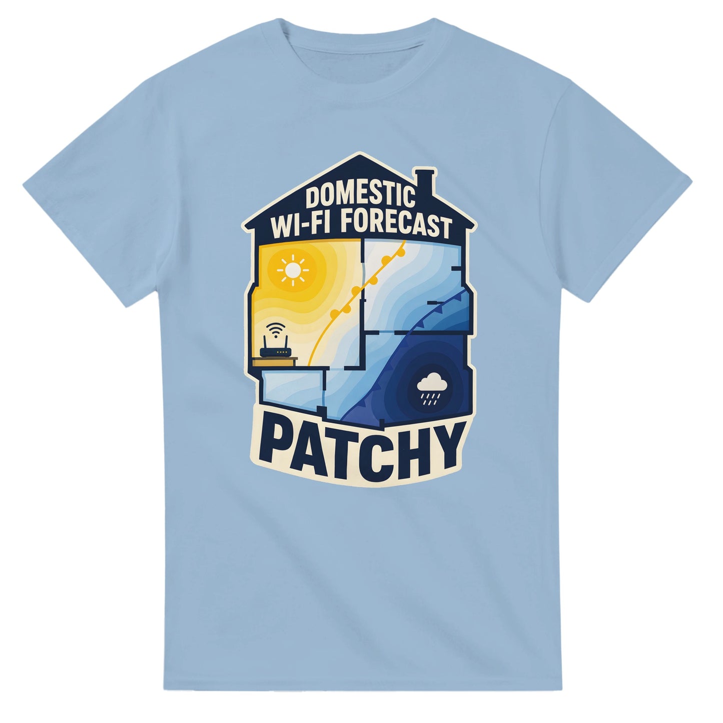 Domestic Wi-Fi Forecast Patchy T-shirt — product view 15