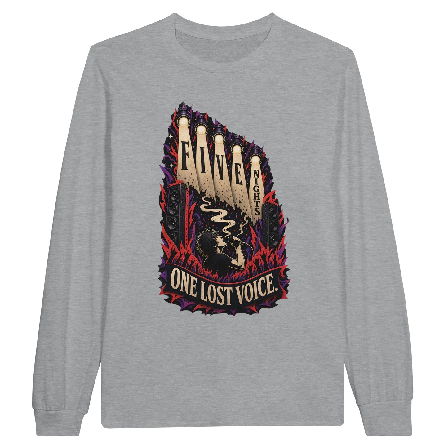 Five Nights, One Lost Voice Long-Sleeve T-shirt — product view 10