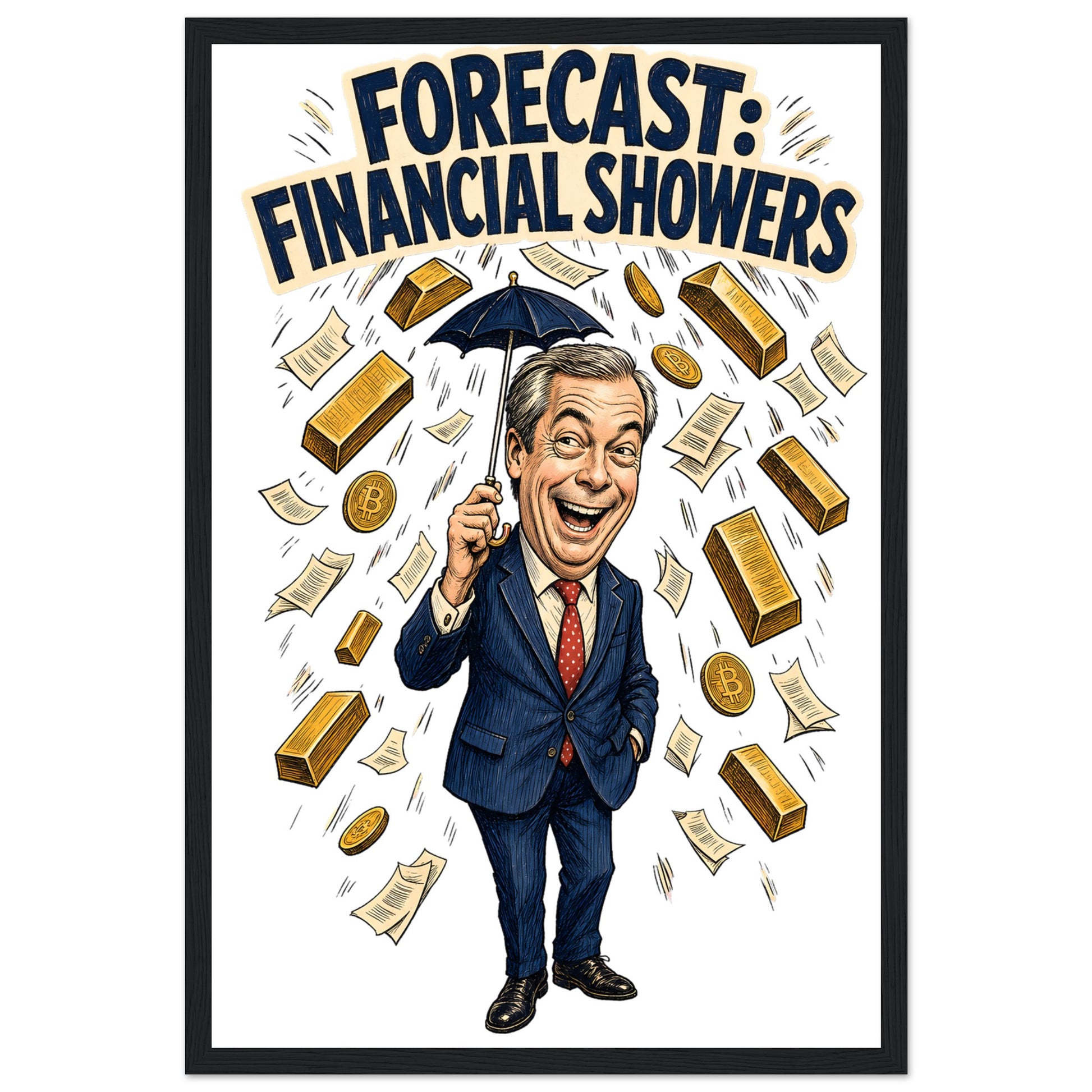 Forecast: Financial Showers Framed Wall Art — product view 6