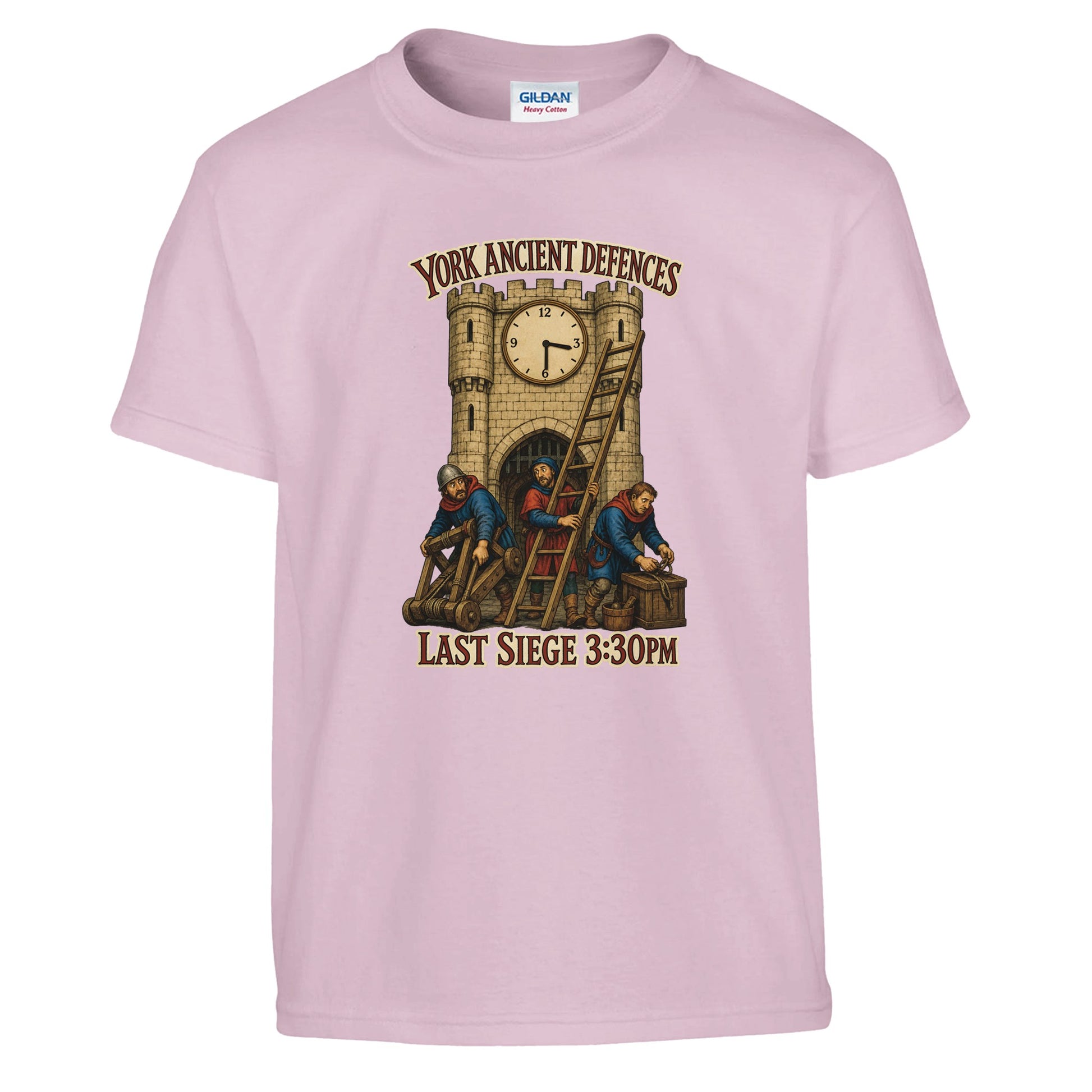York Ancient Defences – Last Siege 3:30pm Kids' T-shirt — product view 9