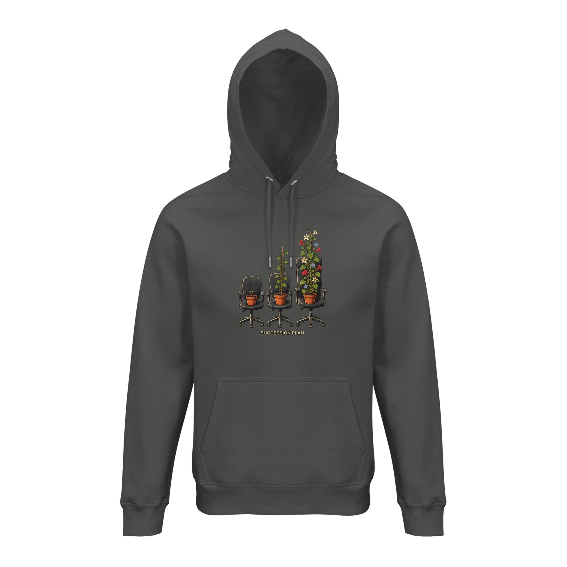 Succession Plan Office Chair Garden Graphic Hoodie — product view 4