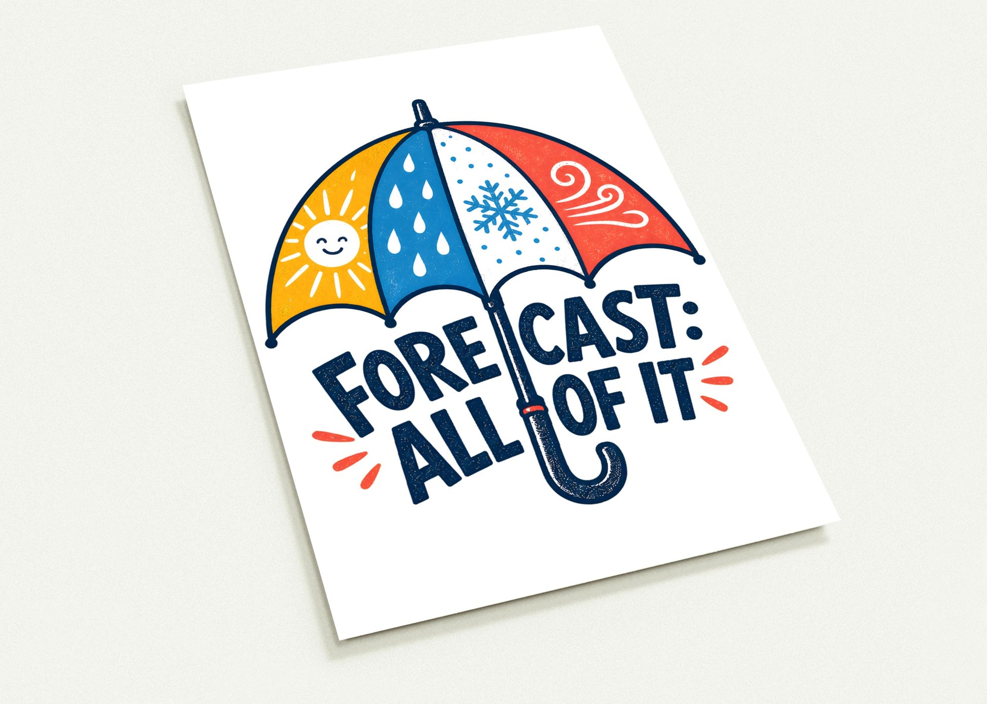 Forecast: All of It British Weather Graphic Postcard Pack — product view 2