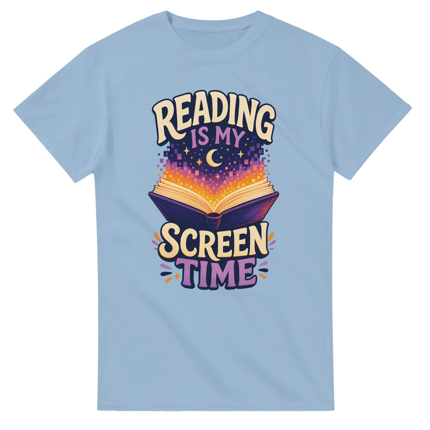 Reading Is My Screen Time Book Graphic T-shirt — product view 3