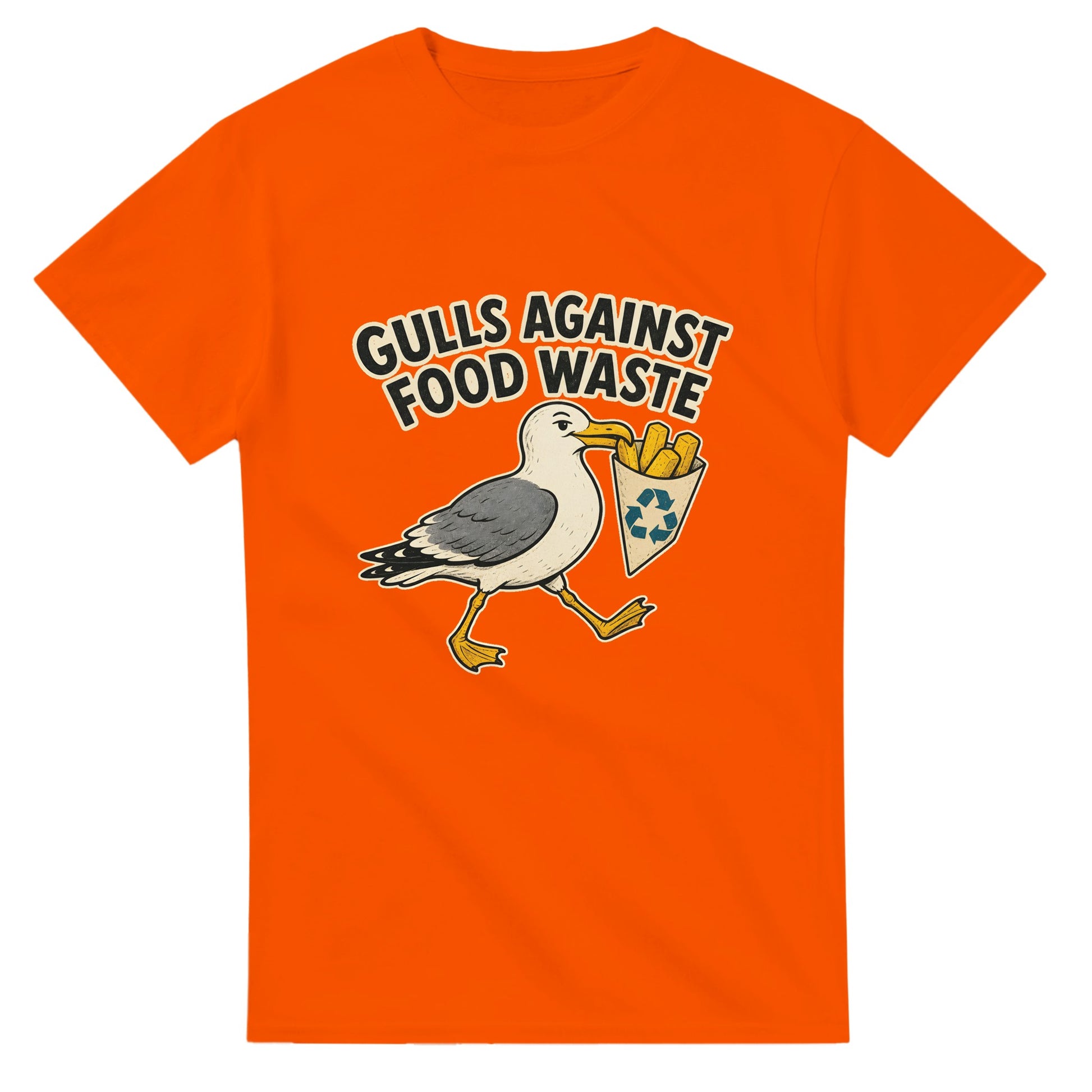 Gulls Against Food Waste Graphic T-shirt — product view 7