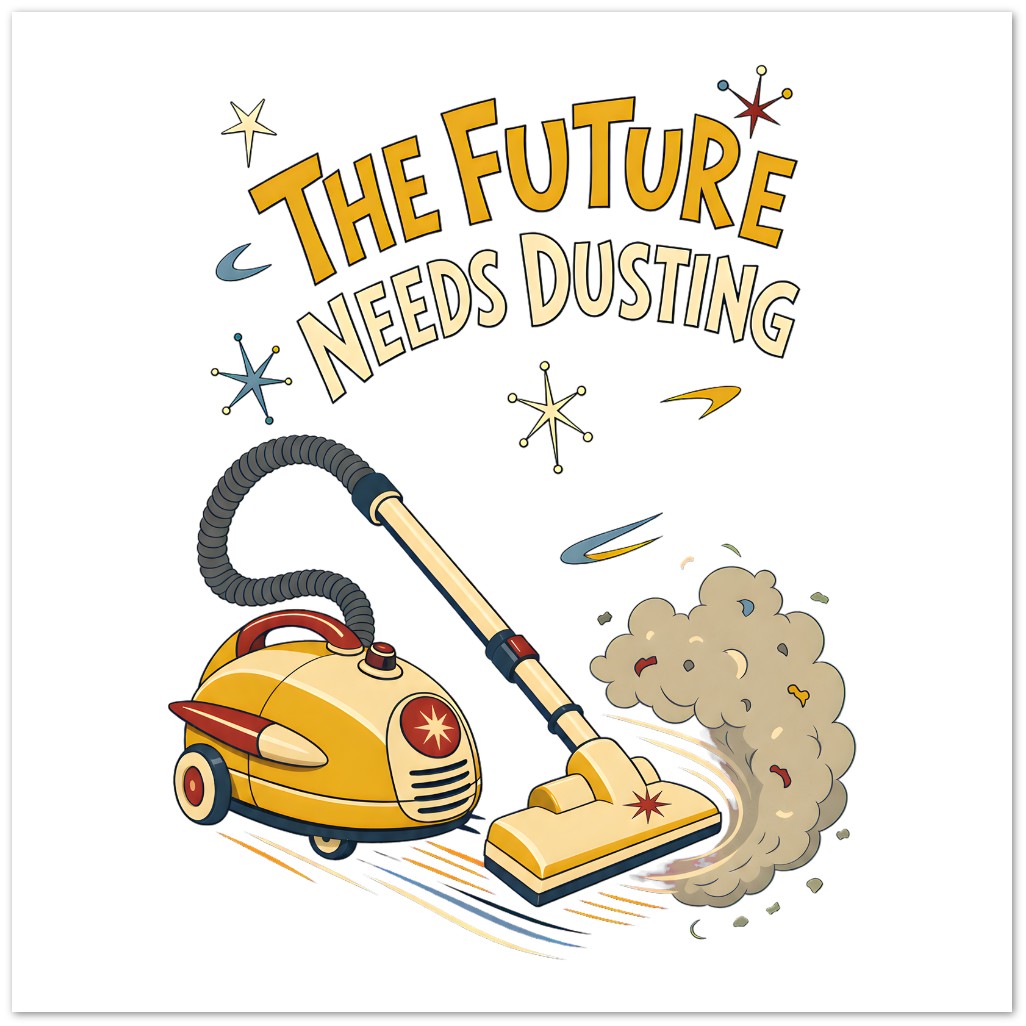 The Future Needs Dusting Greeting Card Pack — product view 3