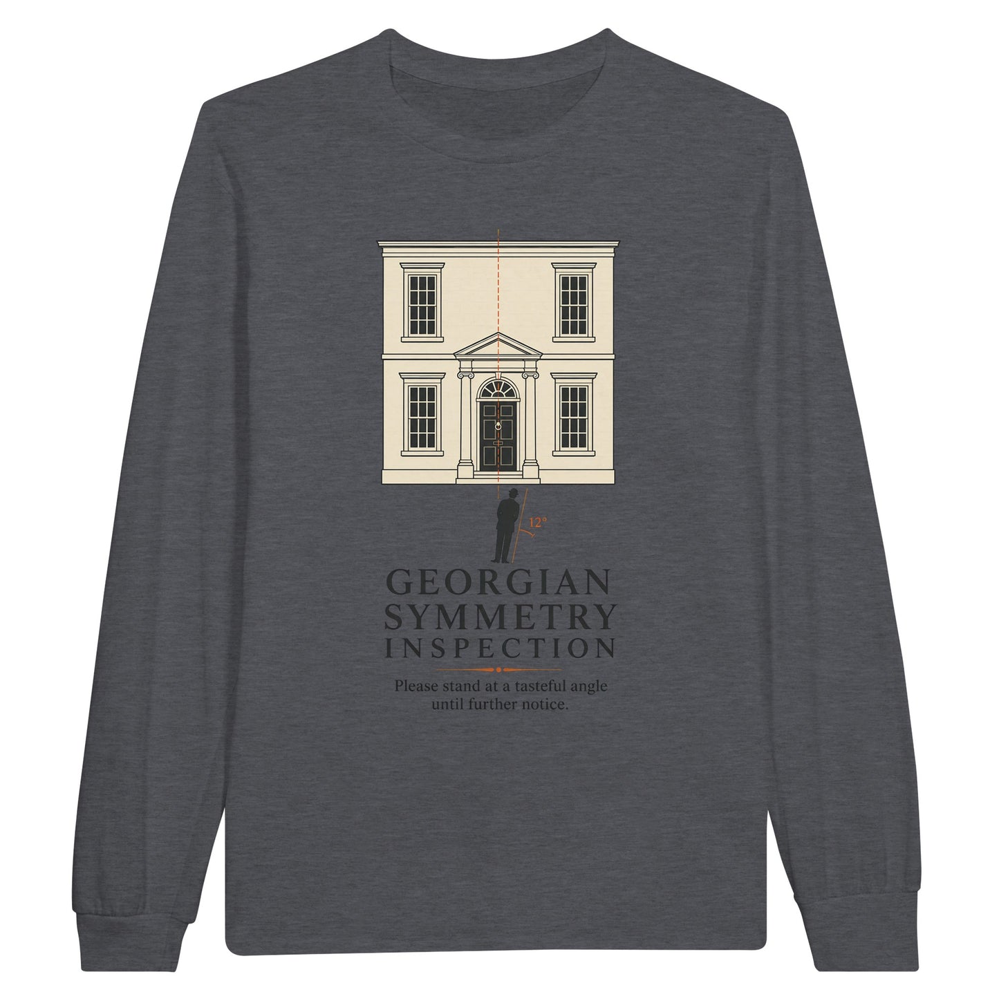 Georgian Symmetry Inspection — Bath Long-Sleeve T-shirt — product view 2