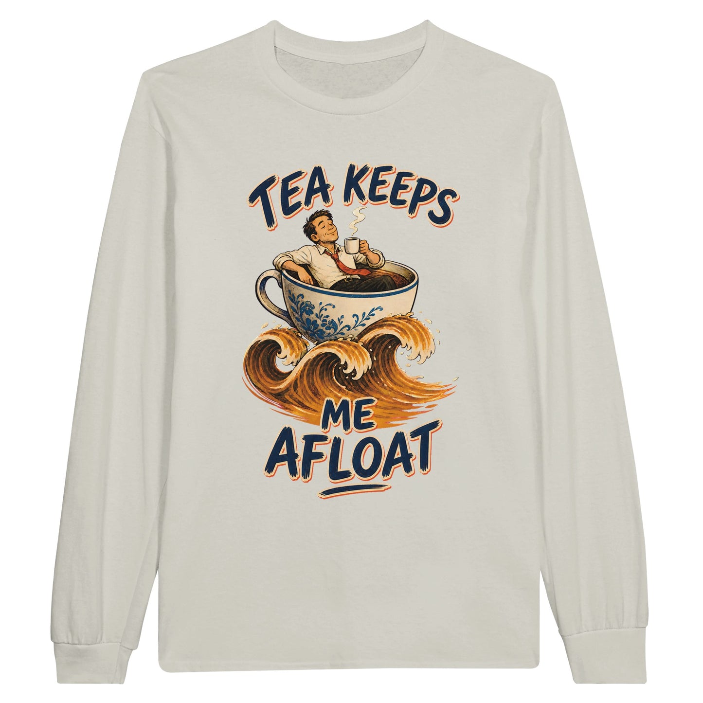 Tea Keeps Me Afloat Long-Sleeve T-shirt — product view 14