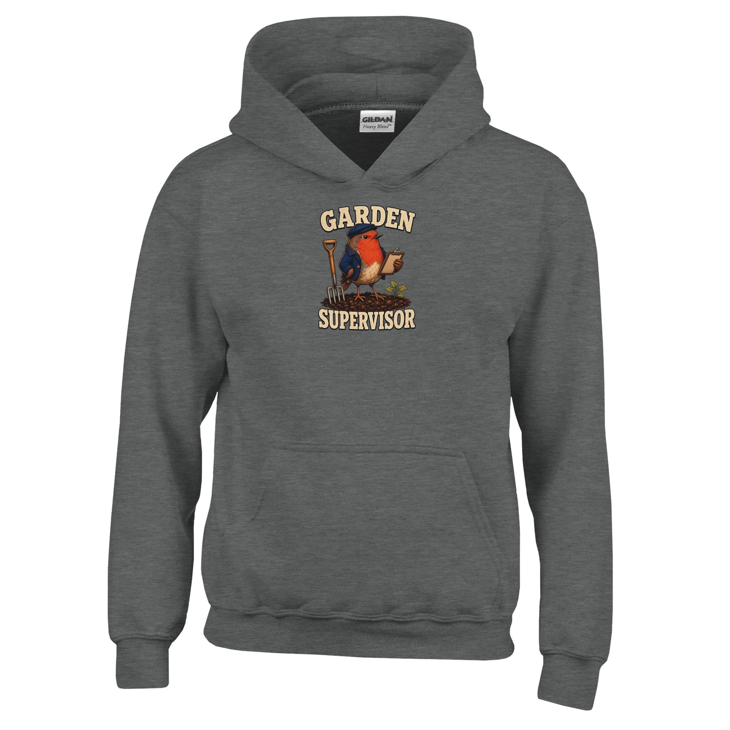 Garden Supervisor Robin Kids' Hoodie — product view 2