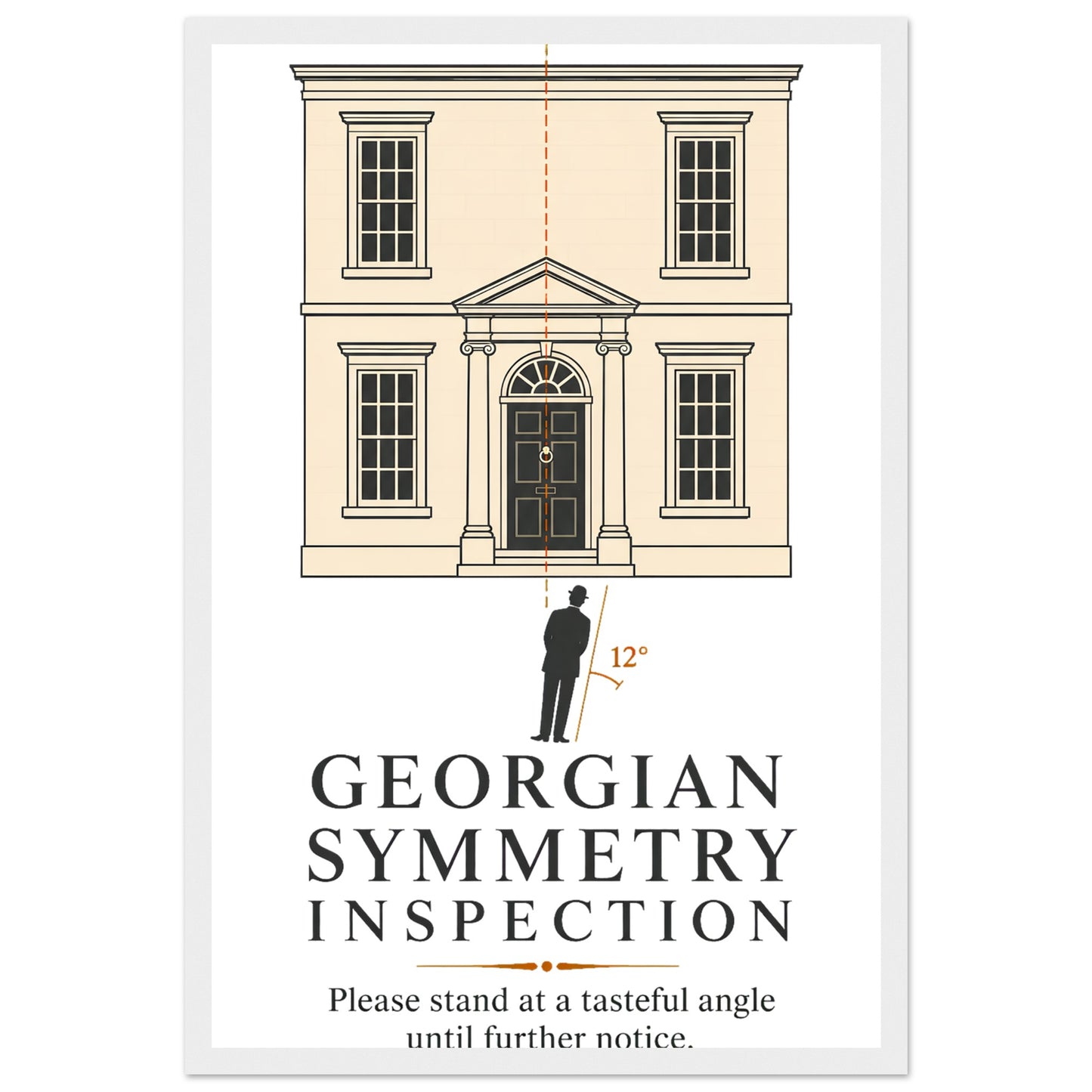Georgian Symmetry Inspection — Bath Framed Wall Art — product view 1