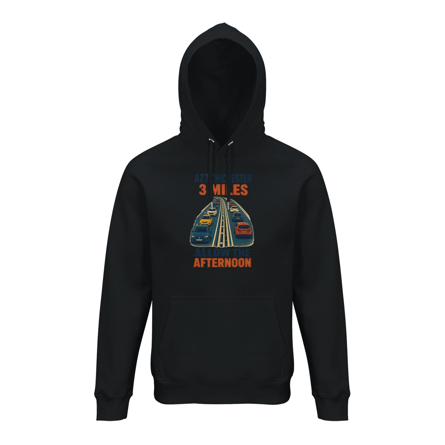 A27 Chichester – 3 Miles, Allow the Afternoon Hoodie — product view 6