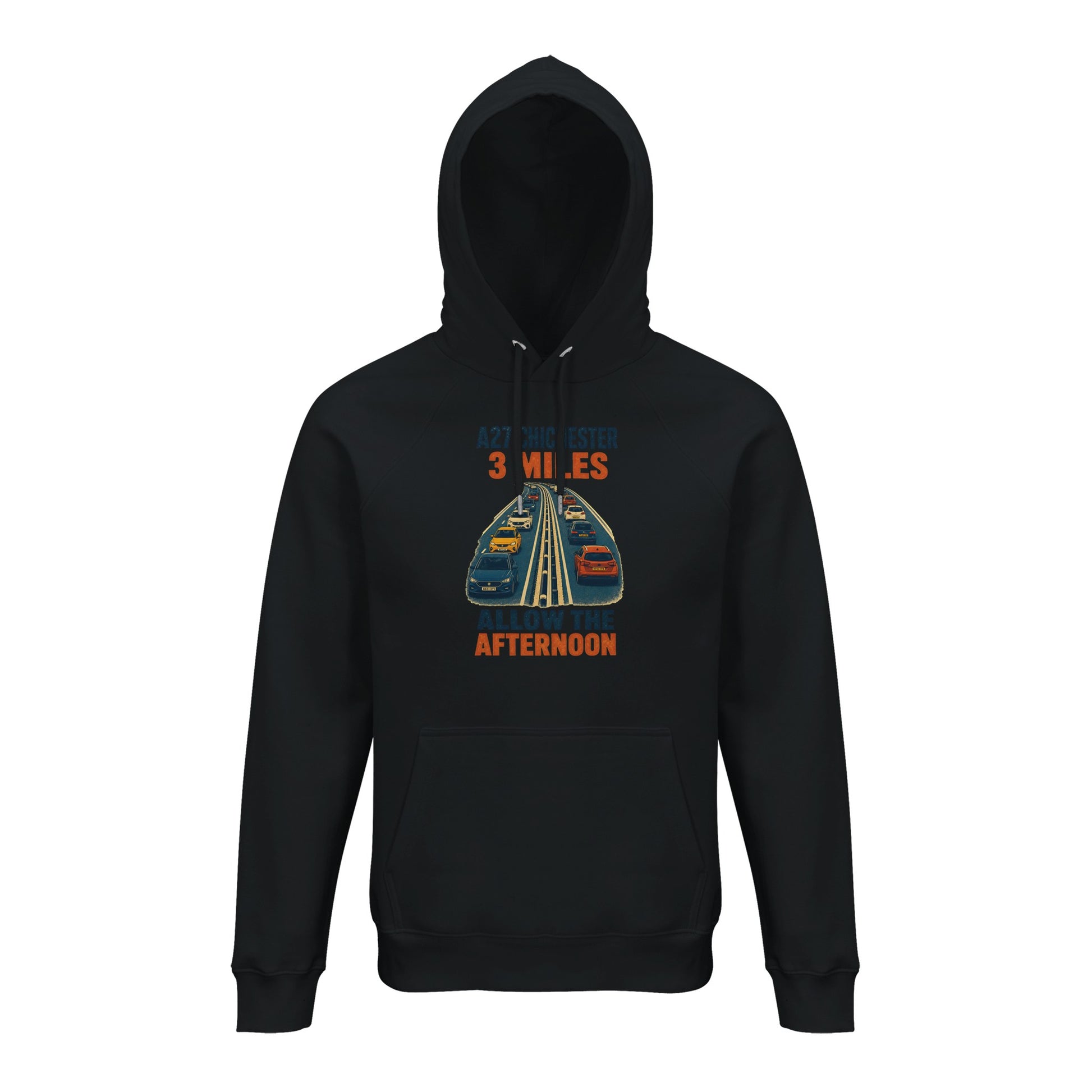 A27 Chichester – 3 Miles, Allow the Afternoon Hoodie — product view 6