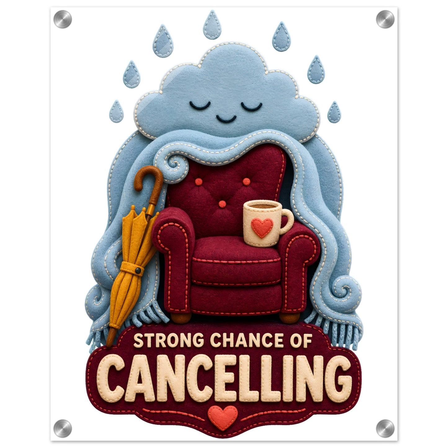 Strong Chance of Cancelling Acrylic Print — product view 2