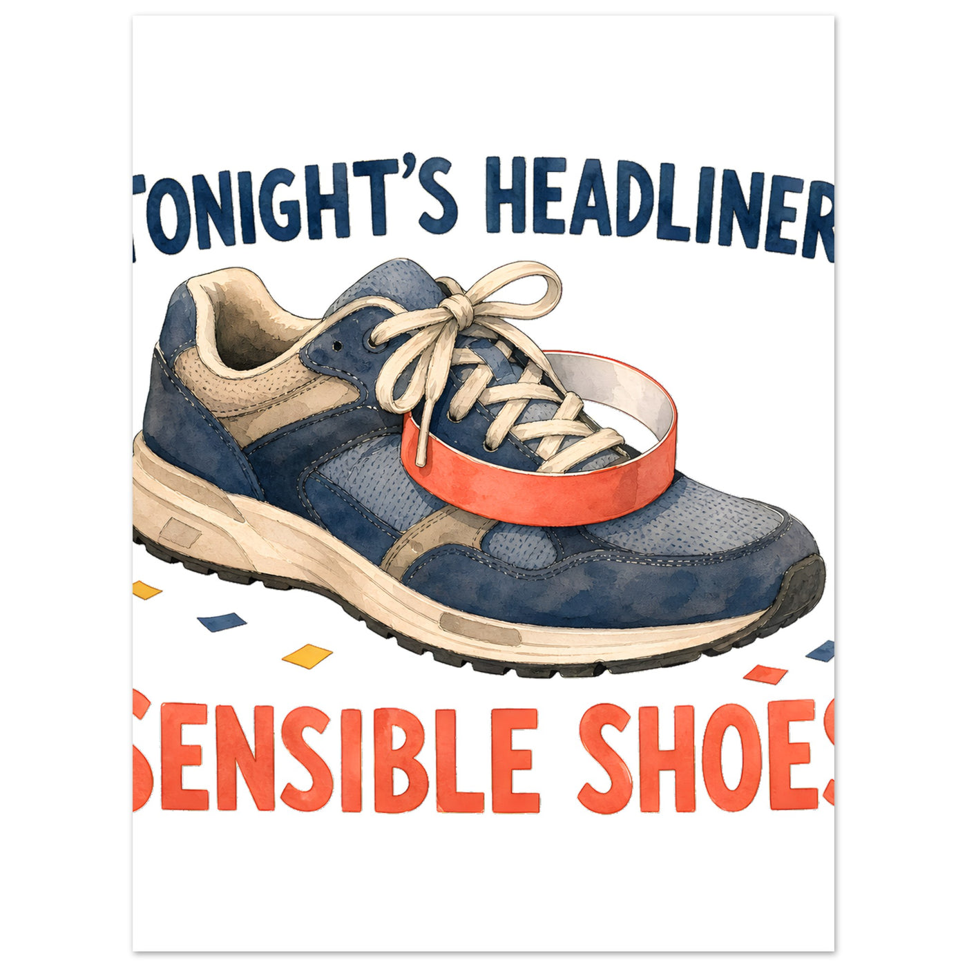 Tonight's Headliner: Sensible Shoes Concert Aluminium Print