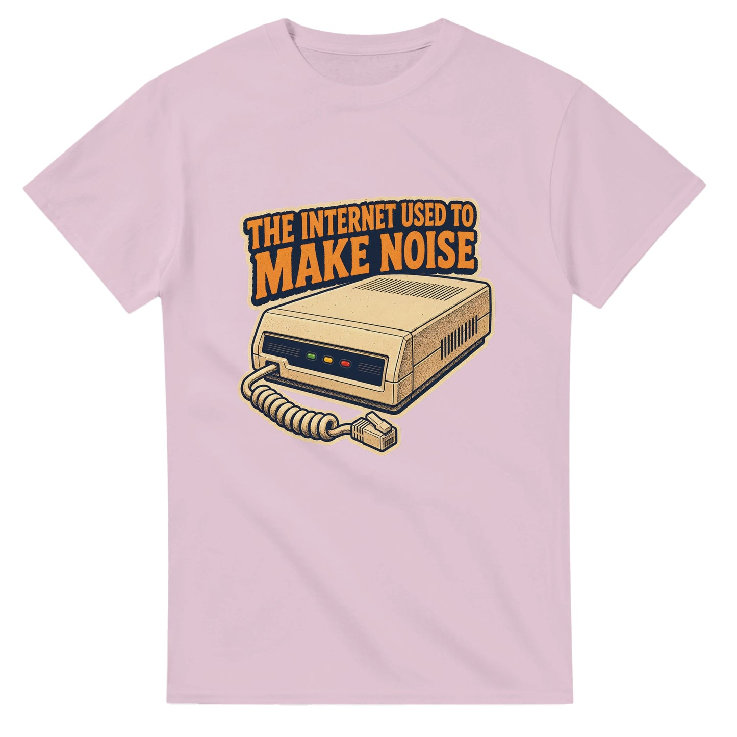 The Internet Used to Make Noise Retro Tech Graphic T-shirt — product view 4