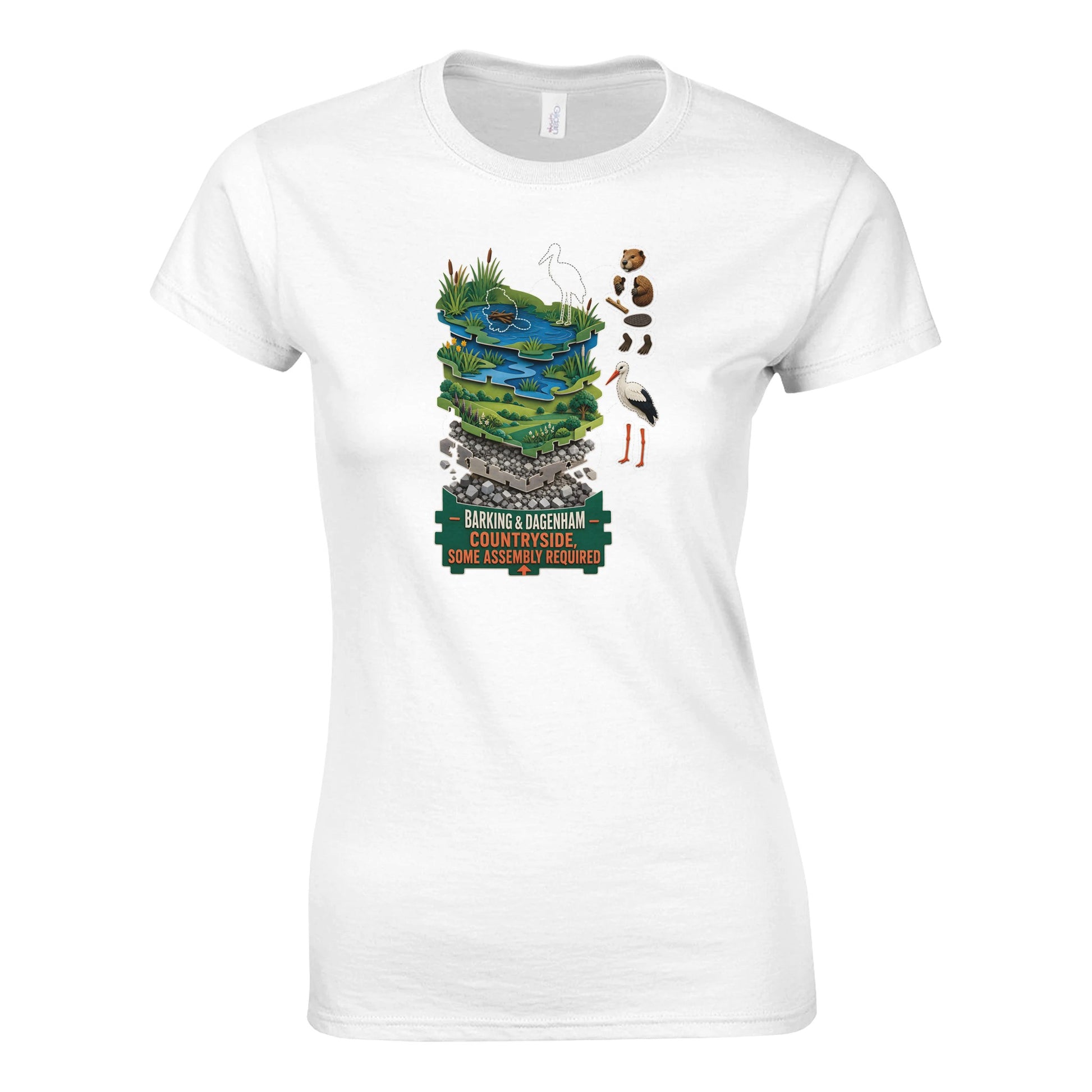 Barking & Dagenham Countryside Women's T-shirt — product view 1