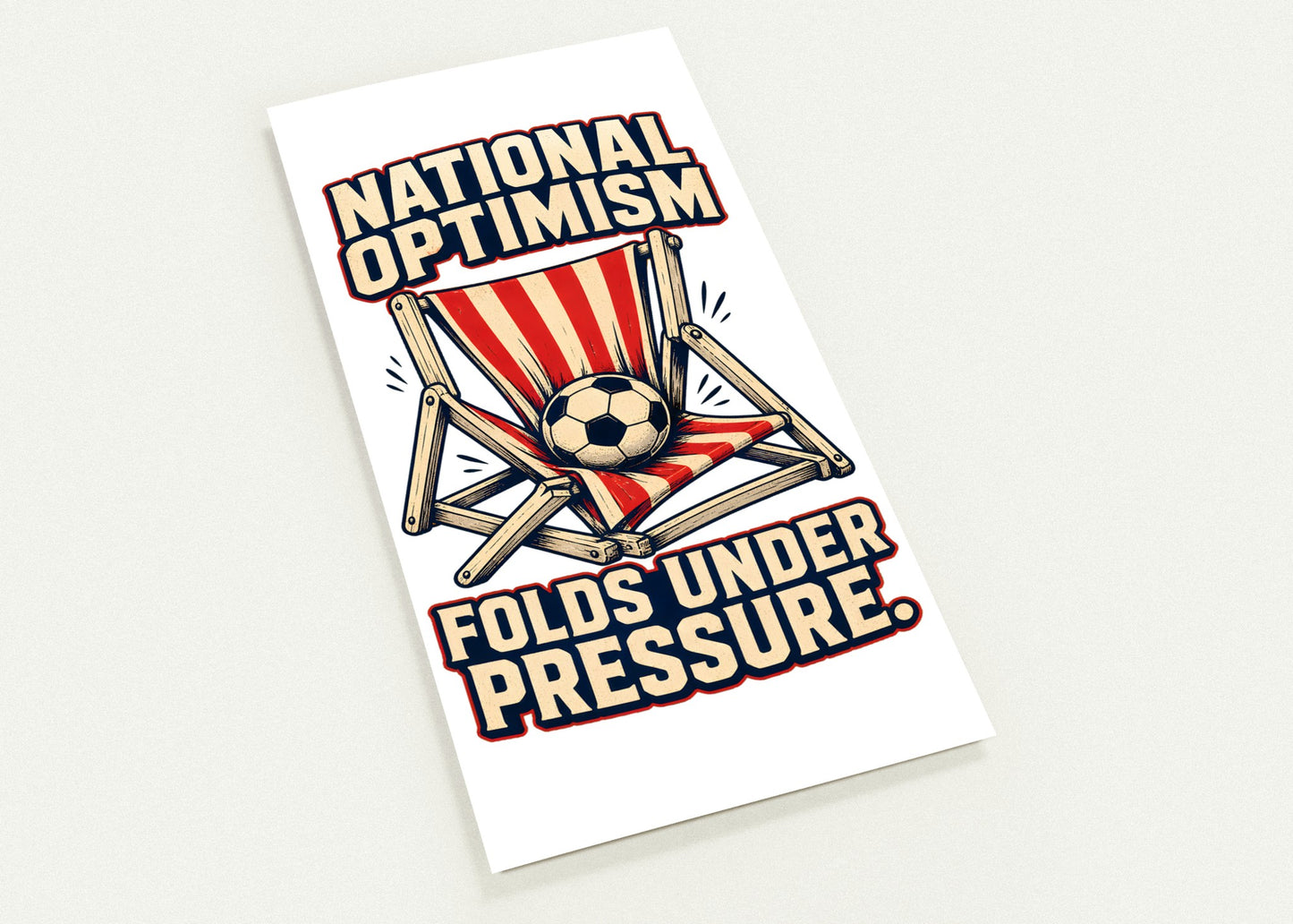 National Optimism Folds Under Pressure Football Postcard Pack — product view 1