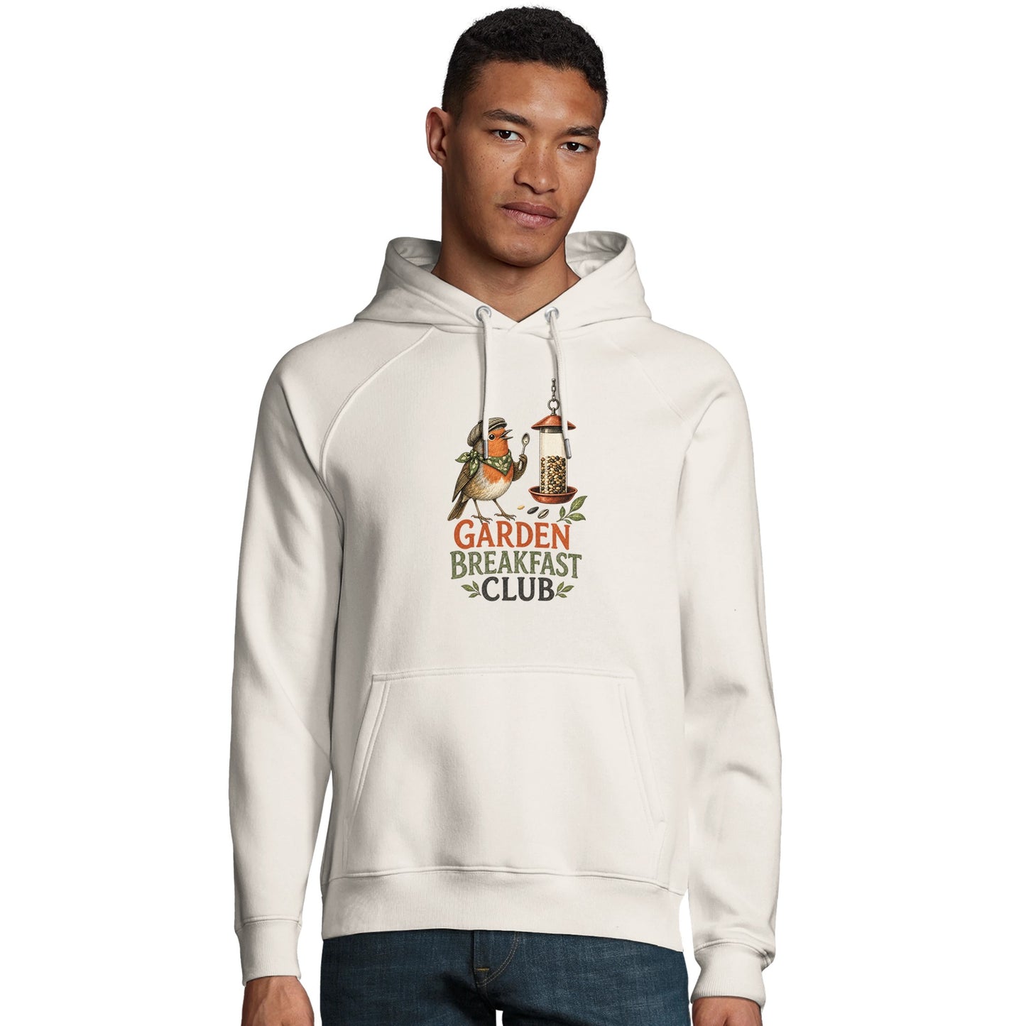 Garden Breakfast Club Robin Graphic Hoodie — product view 6