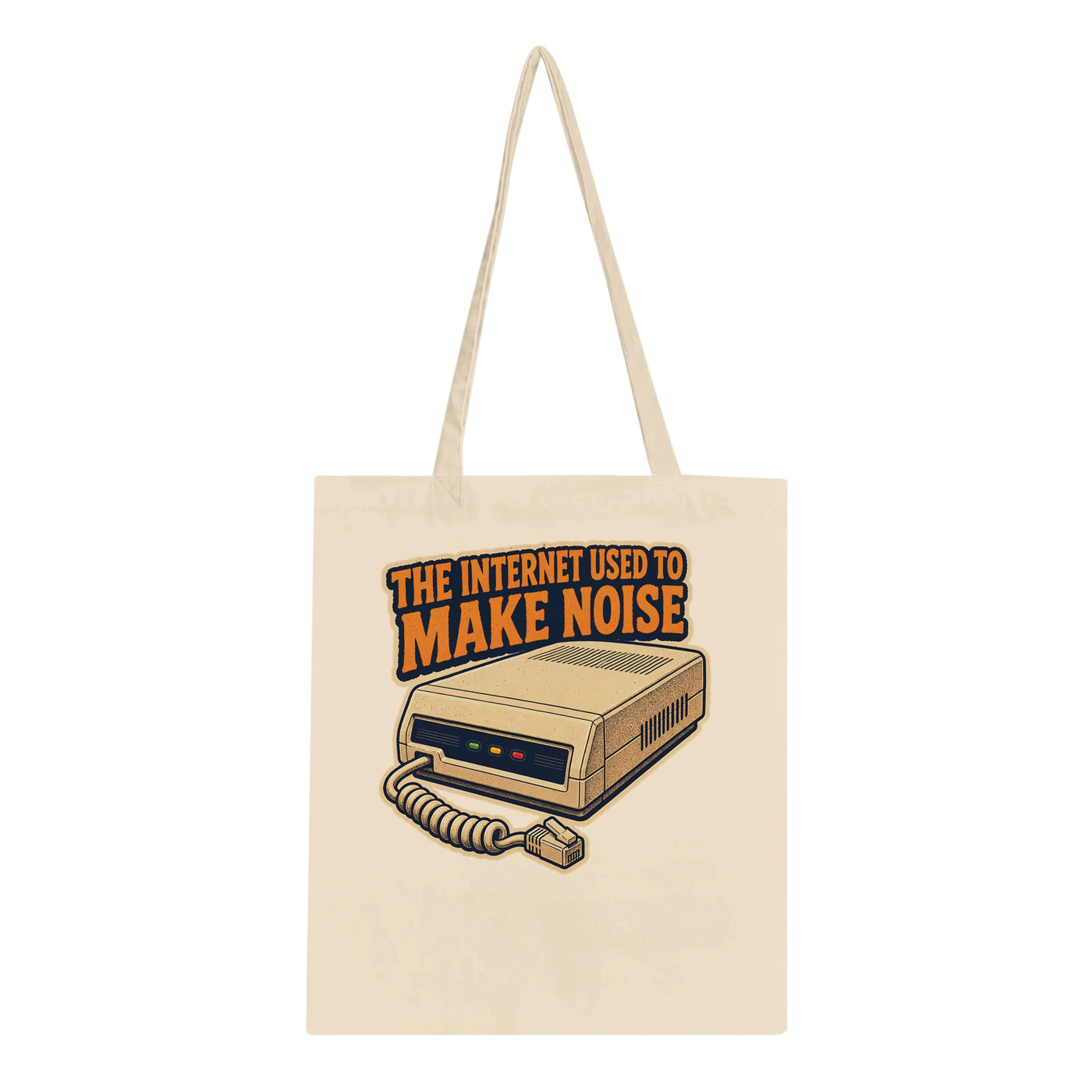 The Internet Used to Make Noise Retro Tech Graphic Tote Bag