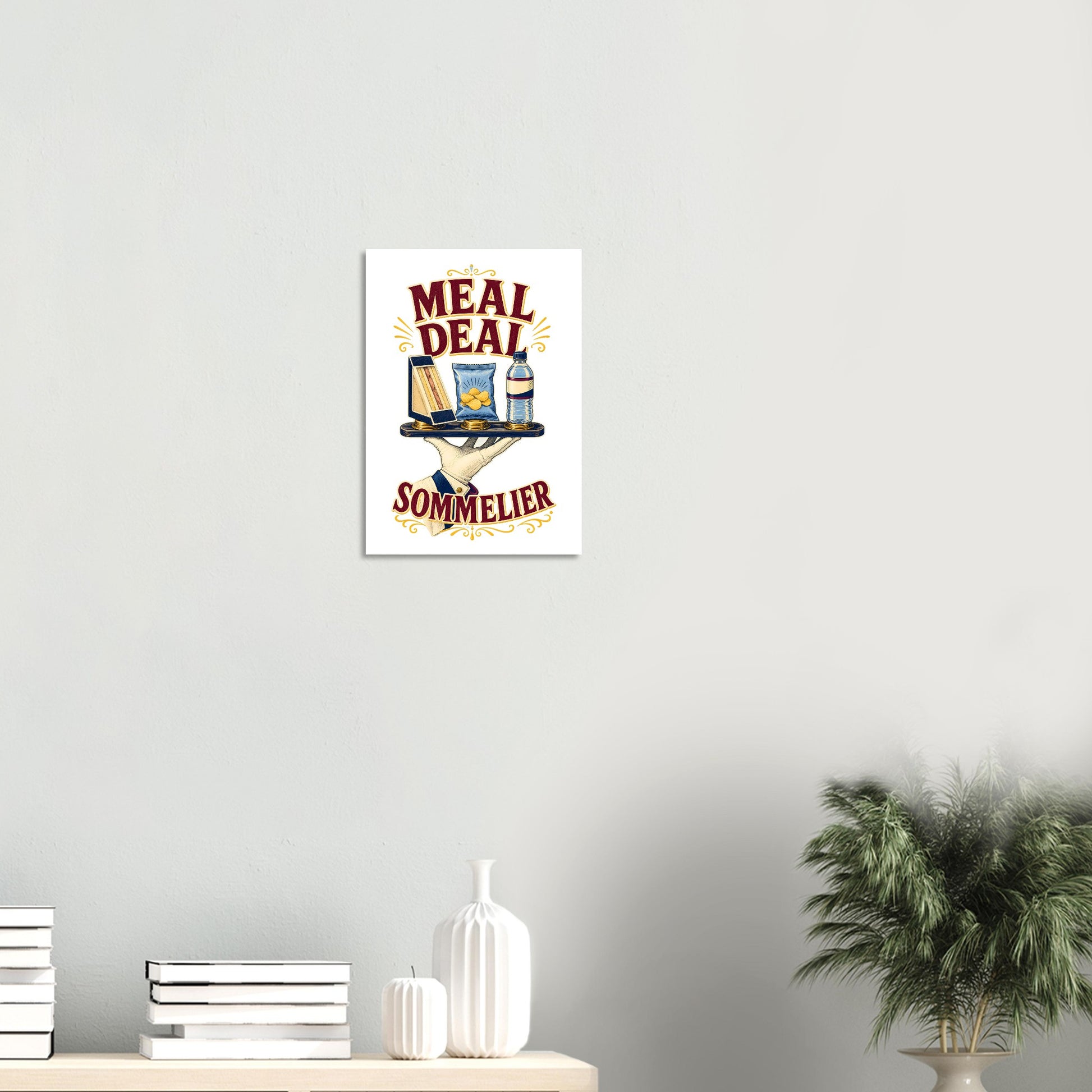Meal Deal Sommelier British Lunch Design Poster — product view 8