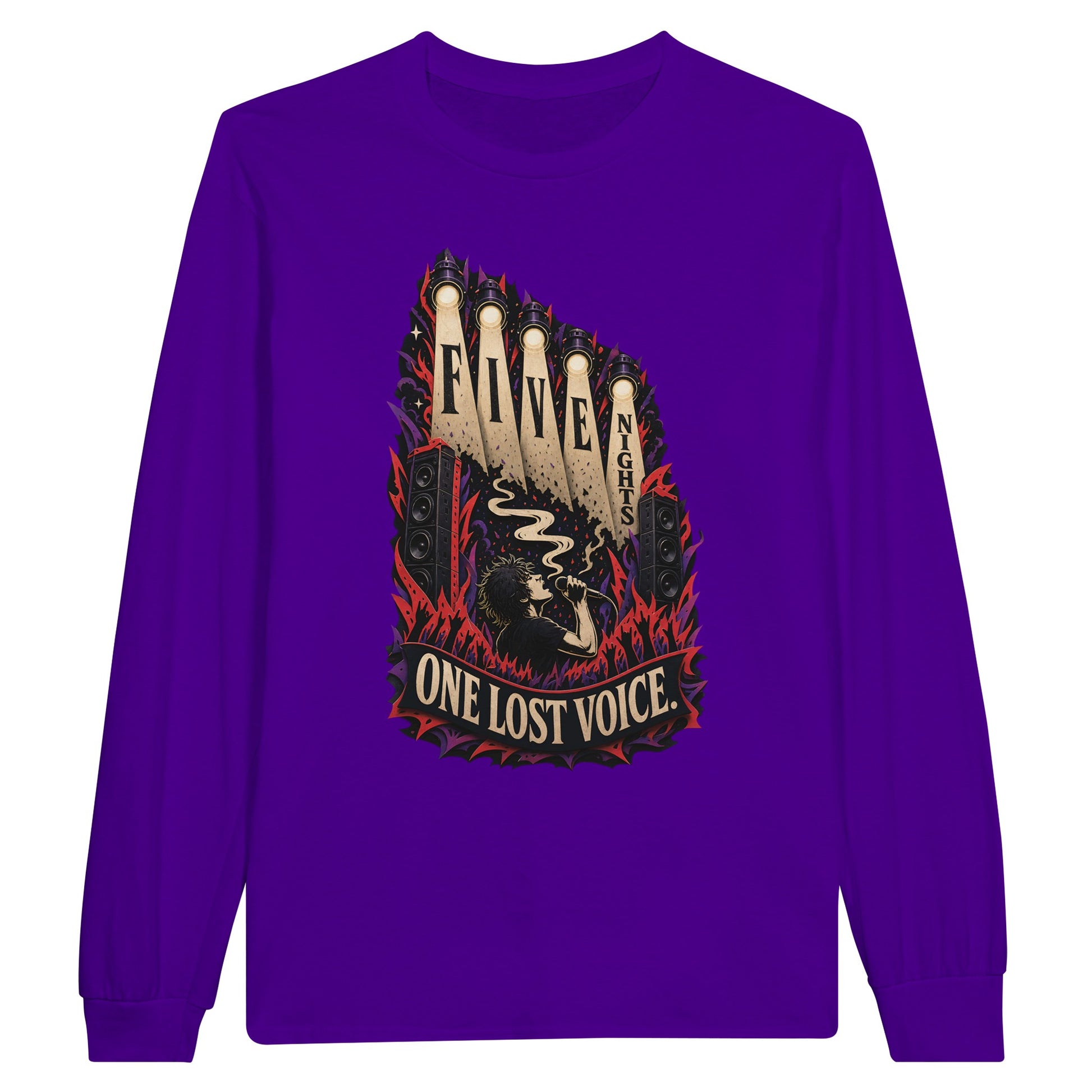 Five Nights, One Lost Voice Long-Sleeve T-shirt — product view 13