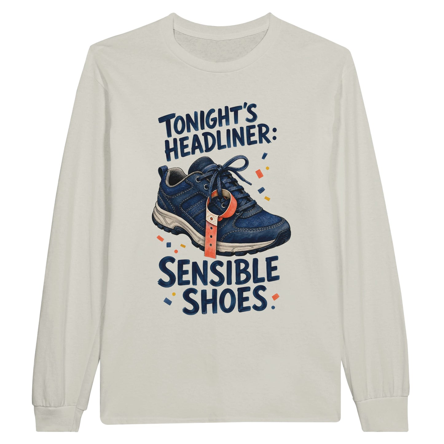 Tonight's Headliner: Sensible Shoes Concert Long-Sleeve T-shirt — product view 14