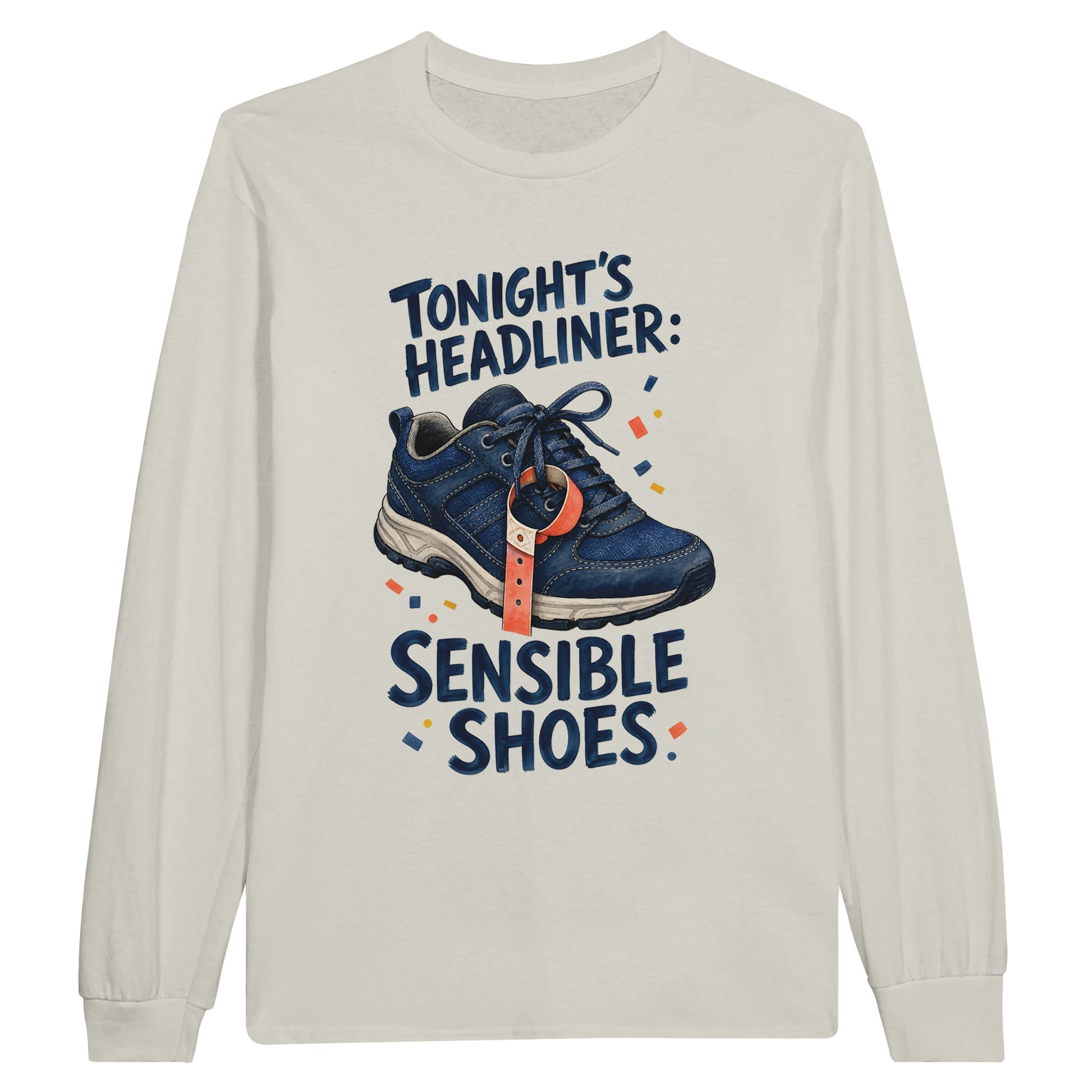 Tonight's Headliner: Sensible Shoes Concert Long-Sleeve T-shirt — product view 14