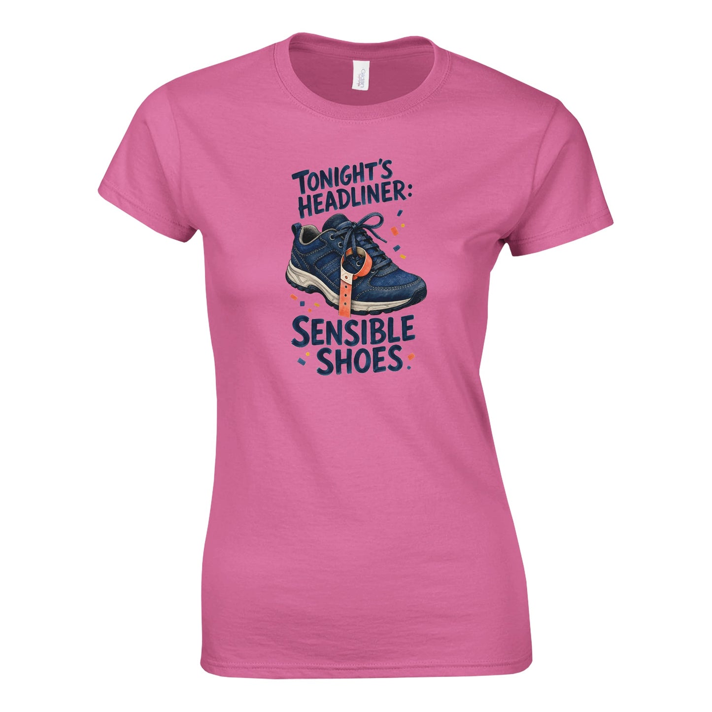Tonight's Headliner: Sensible Shoes Concert Women's T-shirt — product view 4