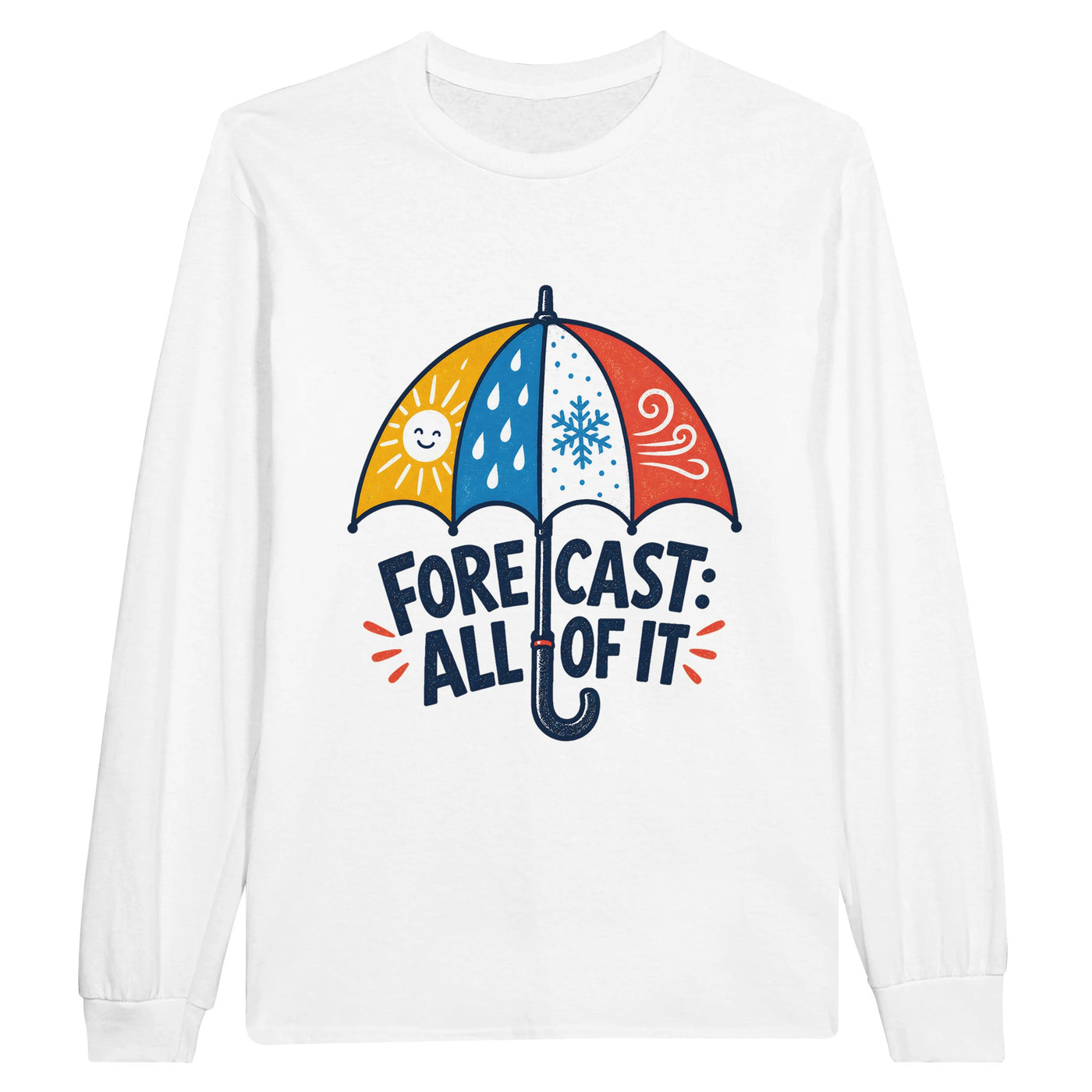Forecast: All of It British Weather Graphic Long-Sleeve T-shirt