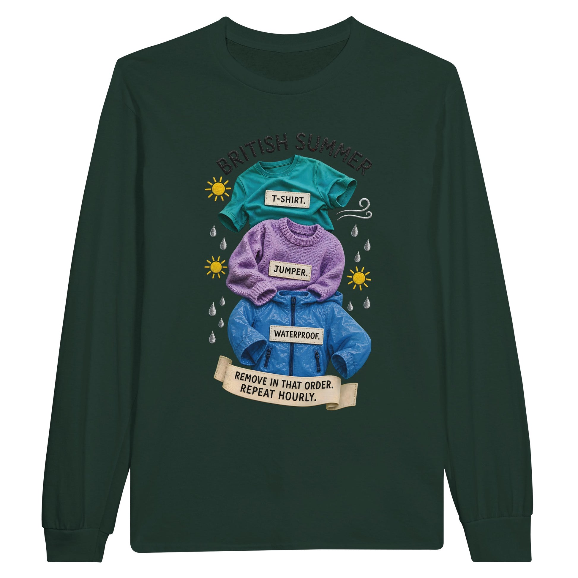 British Summer: Repeat Layers Hourly Long-Sleeve T-shirt — product view 5