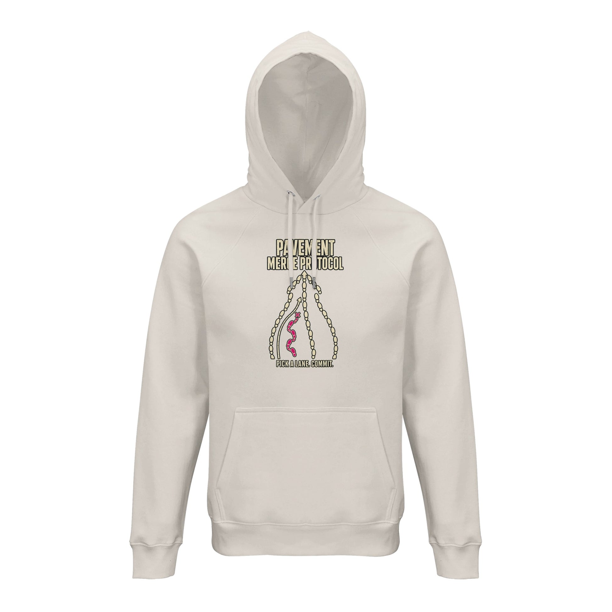 Pavement Merge Protocol — Pick a Lane Hoodie — product view 1