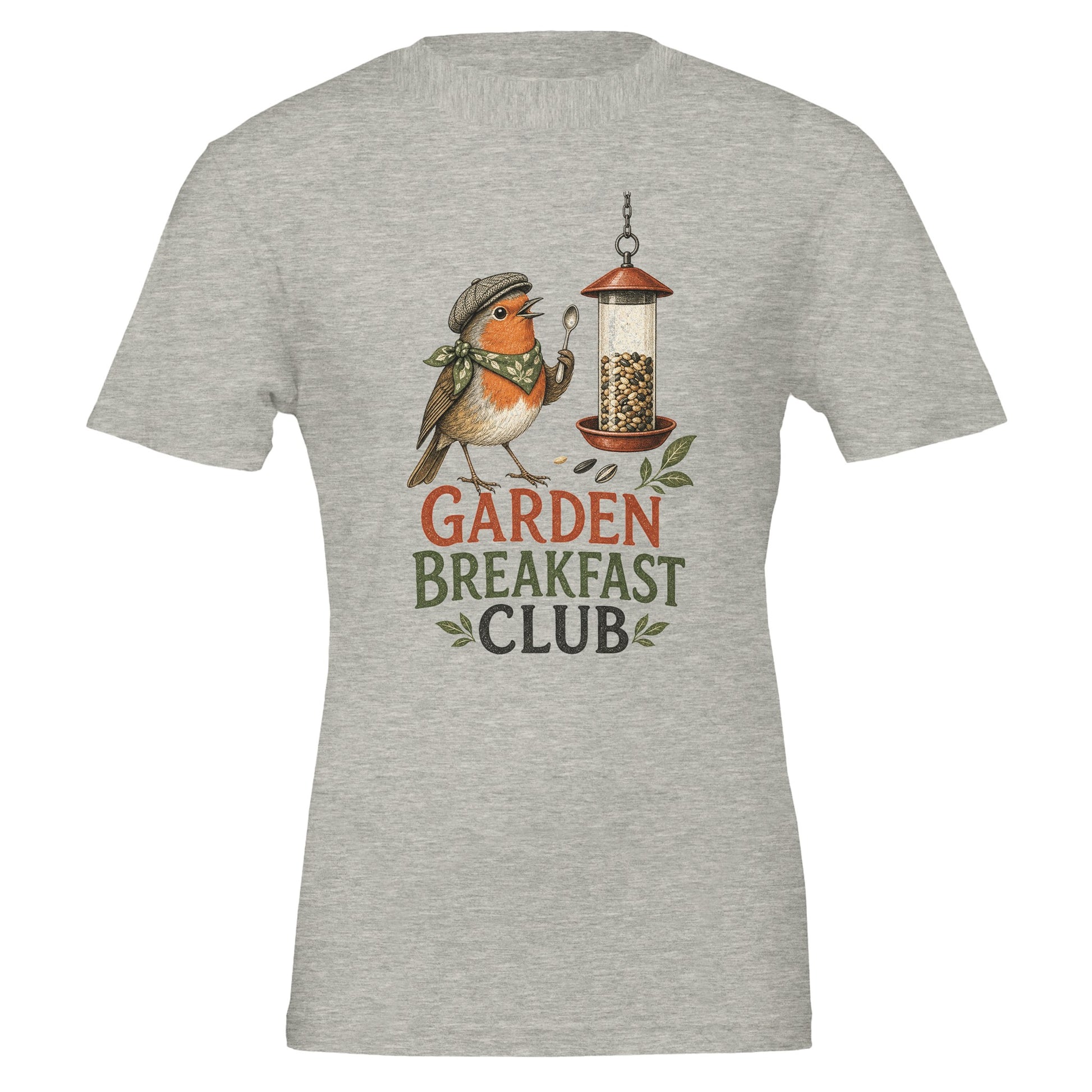 Garden Breakfast Club Robin Graphic T-shirt — product view 4