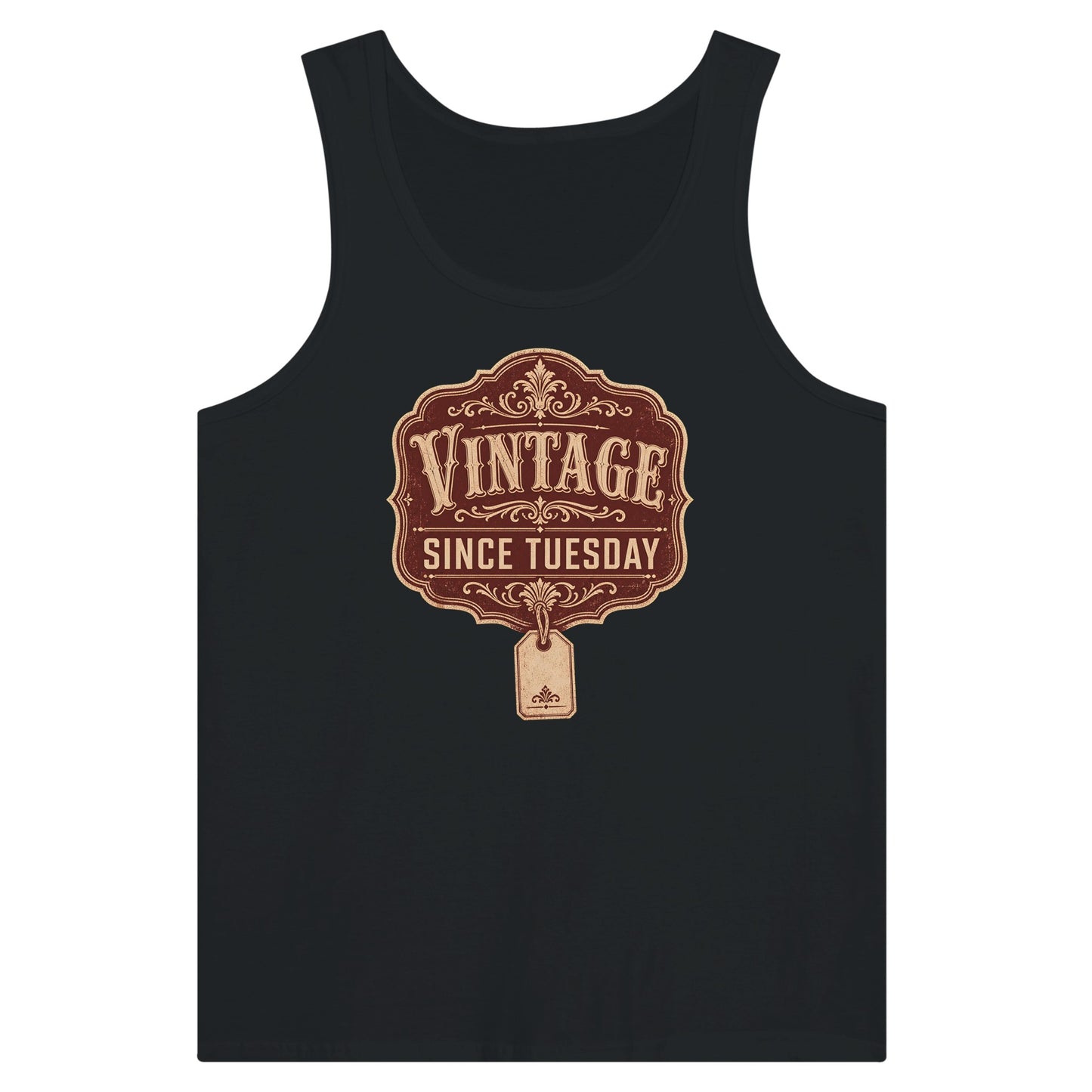 Vintage Since Tuesday Premium Unisex Tank Top — product view 8
