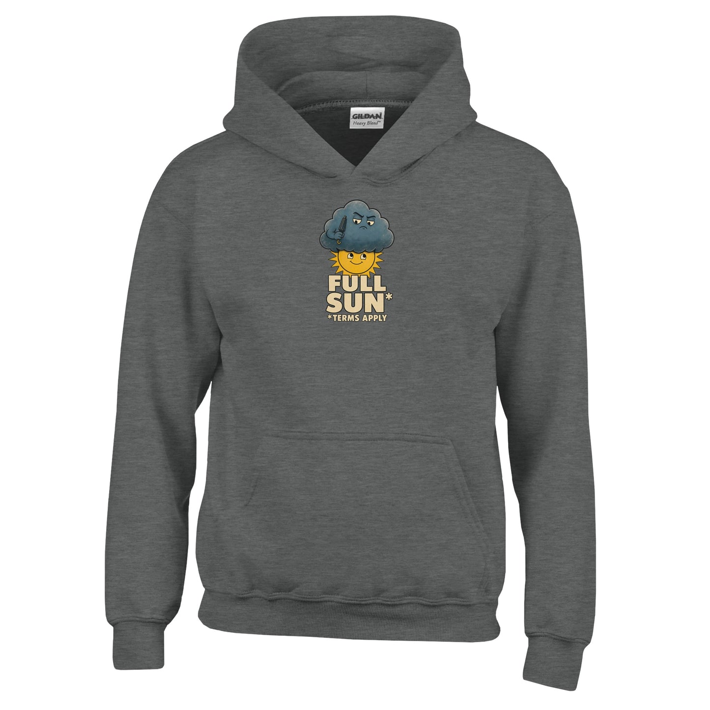 Full Sun, Terms Apply Weather Graphic Kids' Hoodie — product view 2