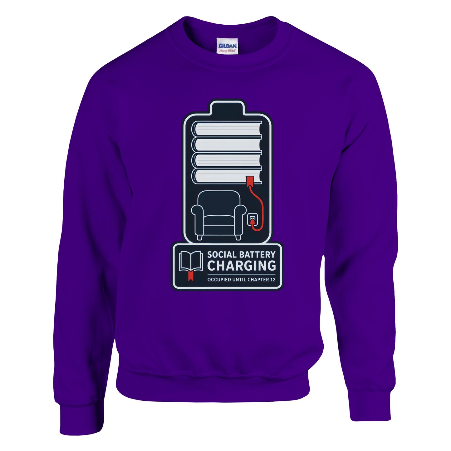 Social Battery Charging Sweatshirt — product view 6