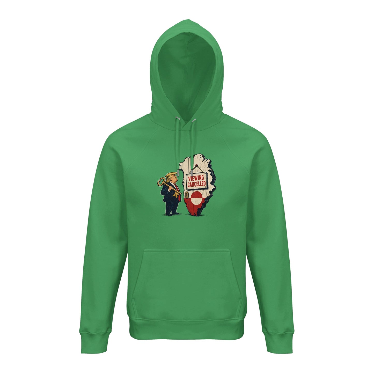 Viewing Cancelled — Greenland Political Satire Hoodie — product view 10