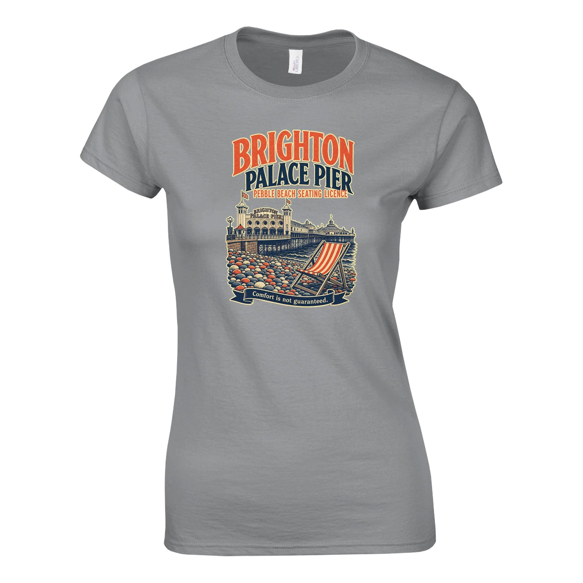 Brighton Pebble Beach Seating Licence Women's T-shirt — product view 9