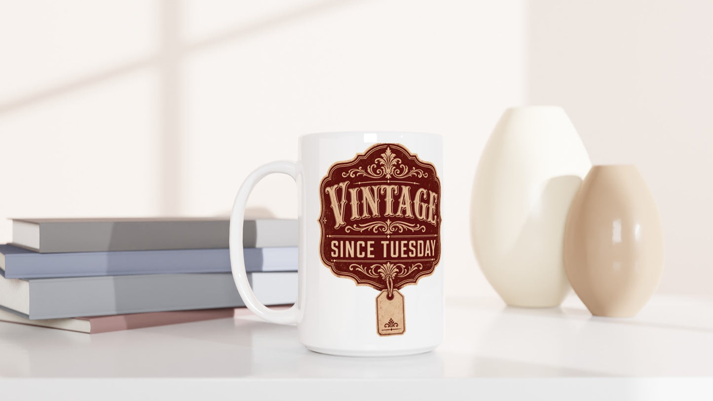 Vintage Since Tuesday Large Mug — product view 6