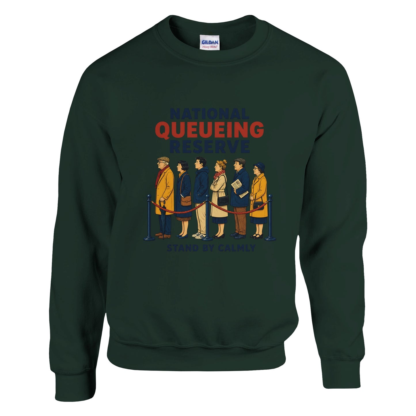 National Queueing Reserve – British Queue Graphic Sweatshirt — product view 7