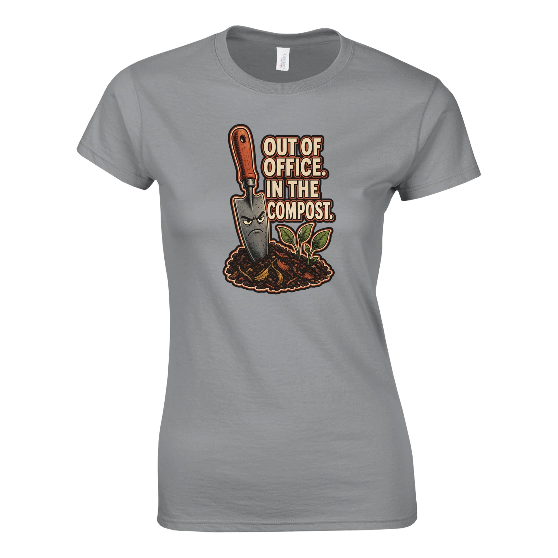 Out of Office, In the Compost Women's T-shirt — product view 5